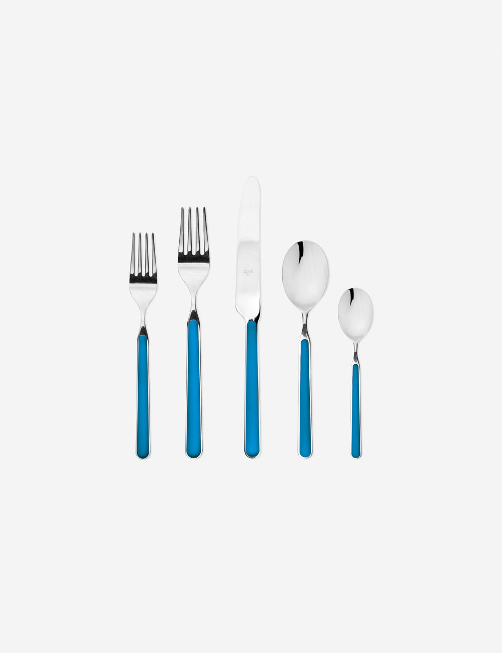 Premium Mepra Fantasia 5-Piece Flatware Set - Stainless Steel Silverware for Fine Dining, Wedding Gifts & Elegant Table Settings