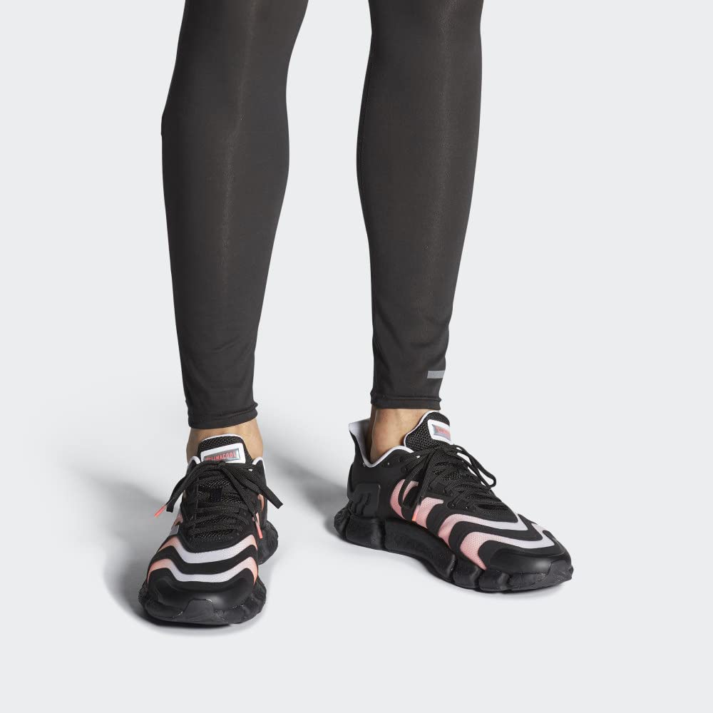 Adidas Men's Climacool Vento Running Shoes - Breathable Lightweight Sneakers for Jogging & Gym Workouts - Size 13 (Pink/White/Black) - Perfect for Road Running, Training & Casual Wear