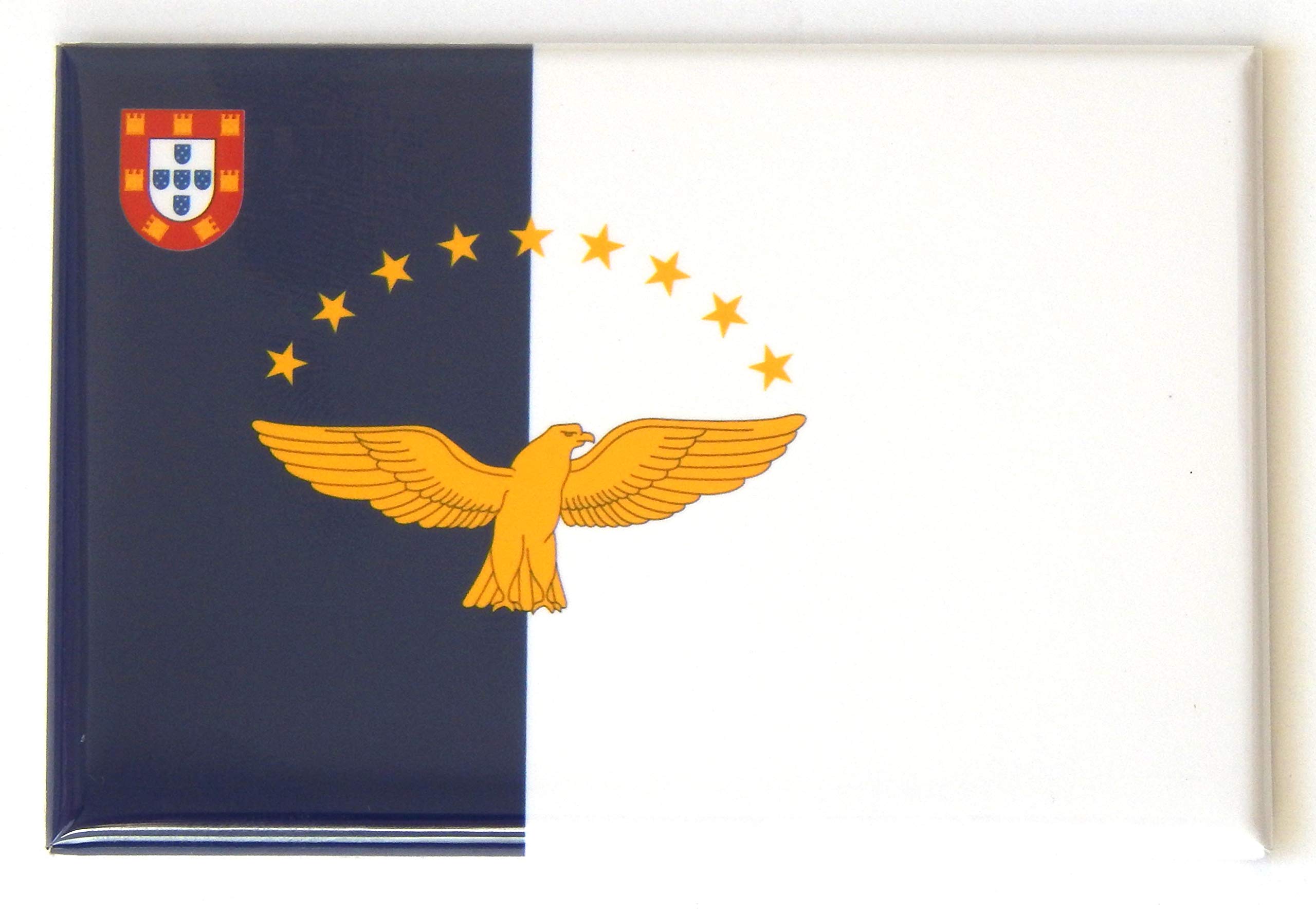 Azores Flag Fridge Magnet - 2 x 3 Inches - Perfect for Refrigerators, Lockers & Office Decor - Show Your Azorean Pride