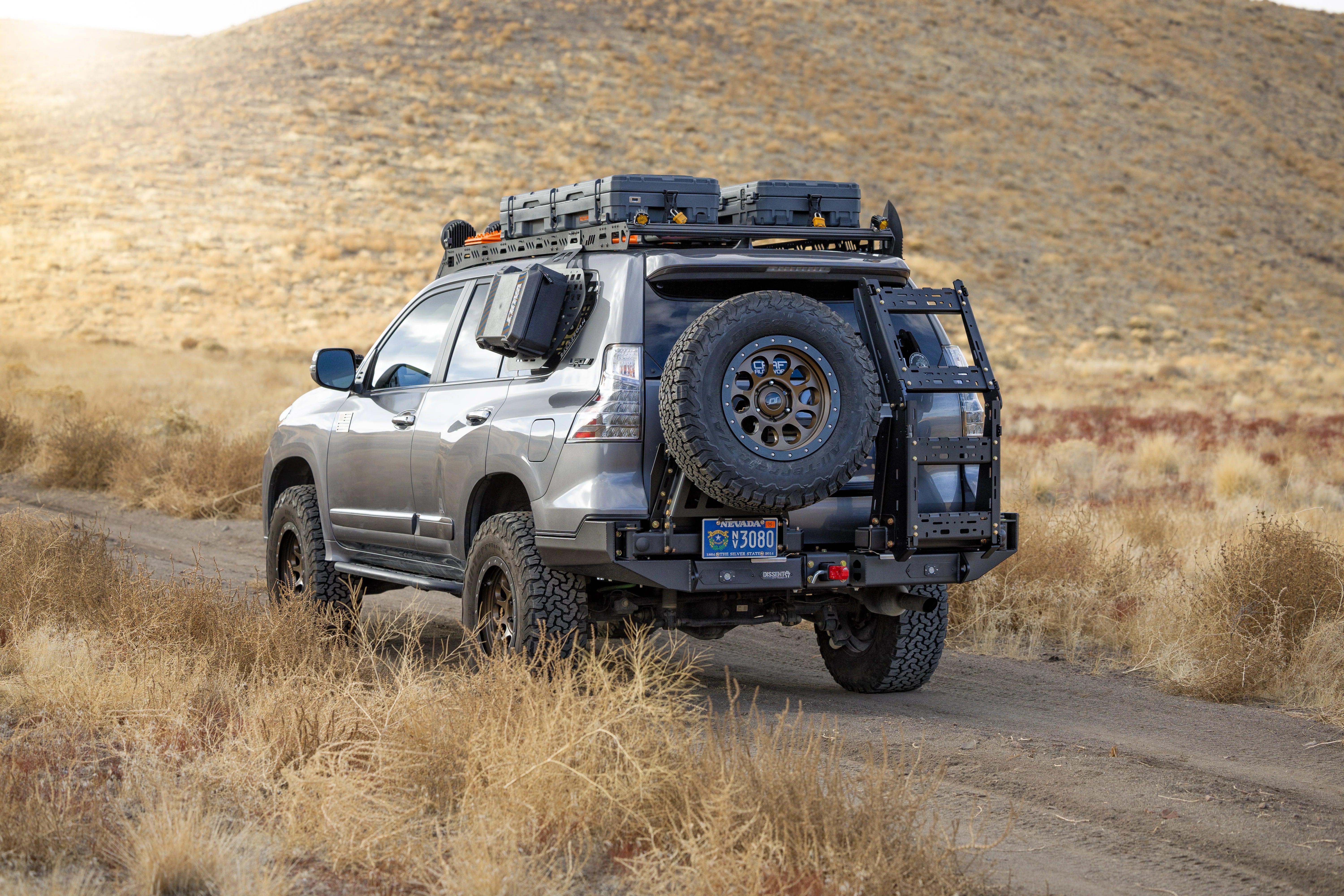 Dissent Off Road Modular Rear Bumper for 2010-2023 Lexus GX 460 | Heavy-Duty Off-Road Bumper with Winch Mount | Perfect for Overlanding & Rock Crawling Adventures