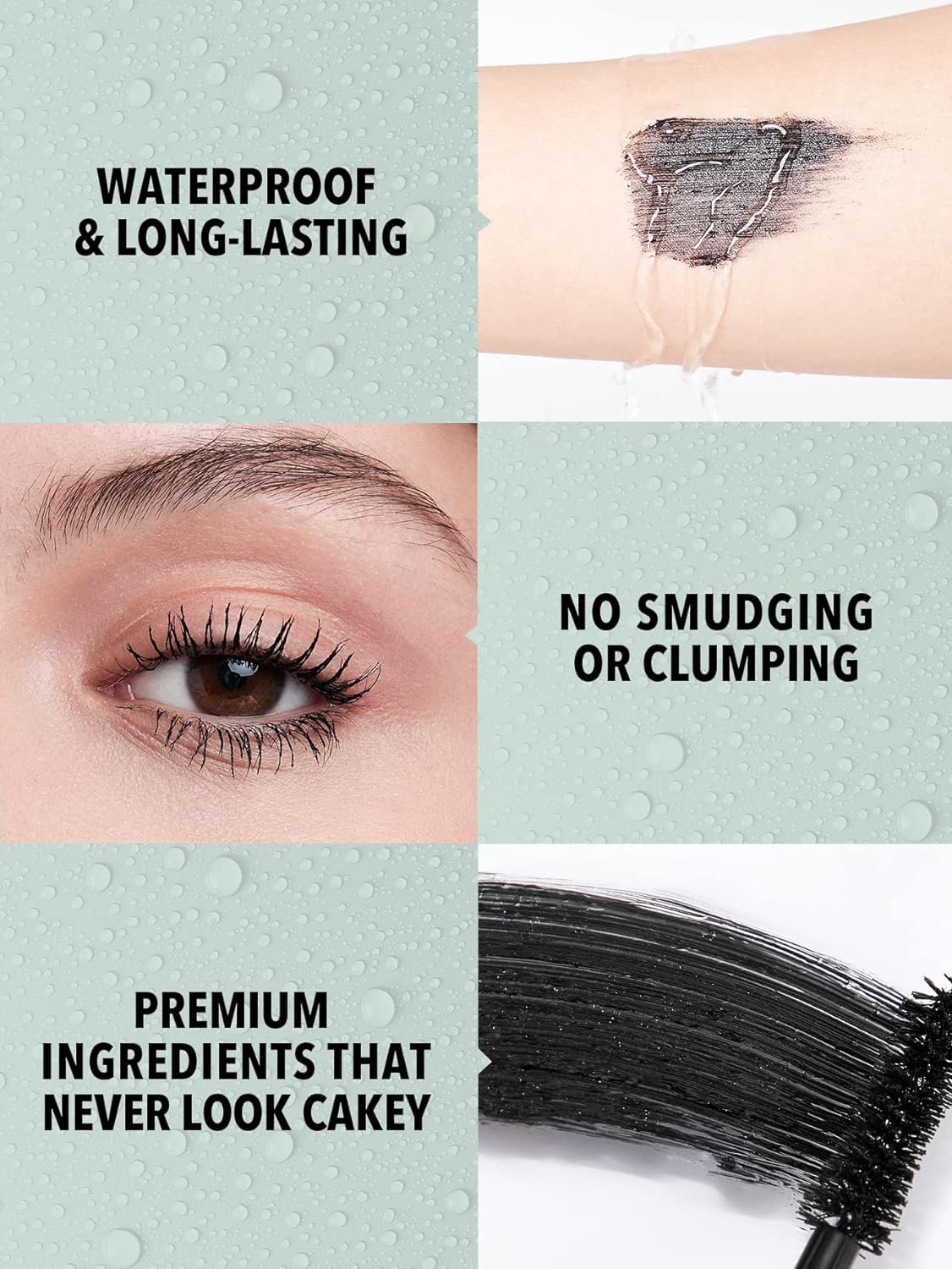 SHEGLAM 2-in-1 Black Waterproof Mascara for Volume & Length - Long Lasting Tubing Mascara with Dual-Ended Wand - Perfect for Everyday Wear, Date Night & Special Occasions (PALE)