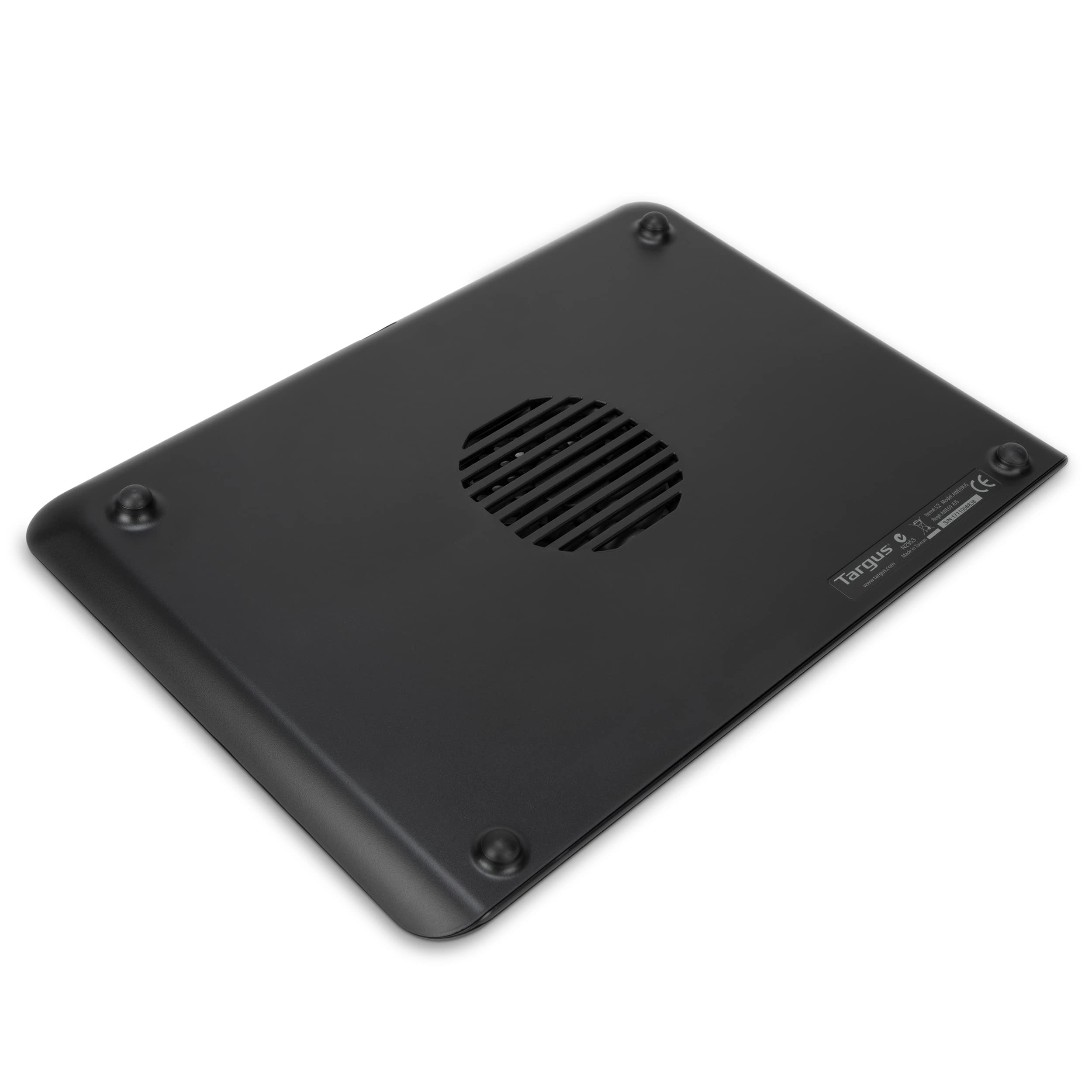 Targus Laptop Cooling Pad with Single Fan for 16 Inch Laptops - Compatible with MacBook & PC, Black (AWE69US) - Perfect for Gaming, Office Work & Overheating Prevention