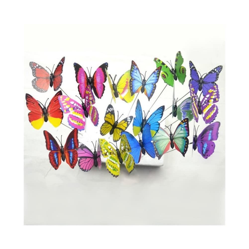 10Pcs Blue Simulation Stick Garden Decor - Artificial Flower Pot Ornaments for Outdoor Gardening, Patio, Yard & Home Decoration - Weather-Resistant & Durable DIY Landscaping Supplies