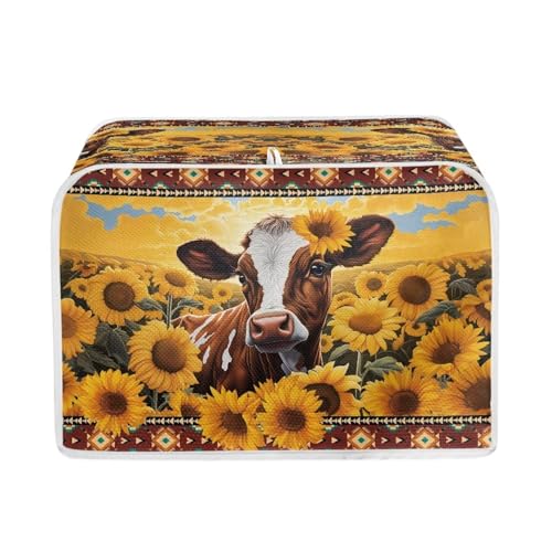 Cow Sunflower Aztec - Yellow