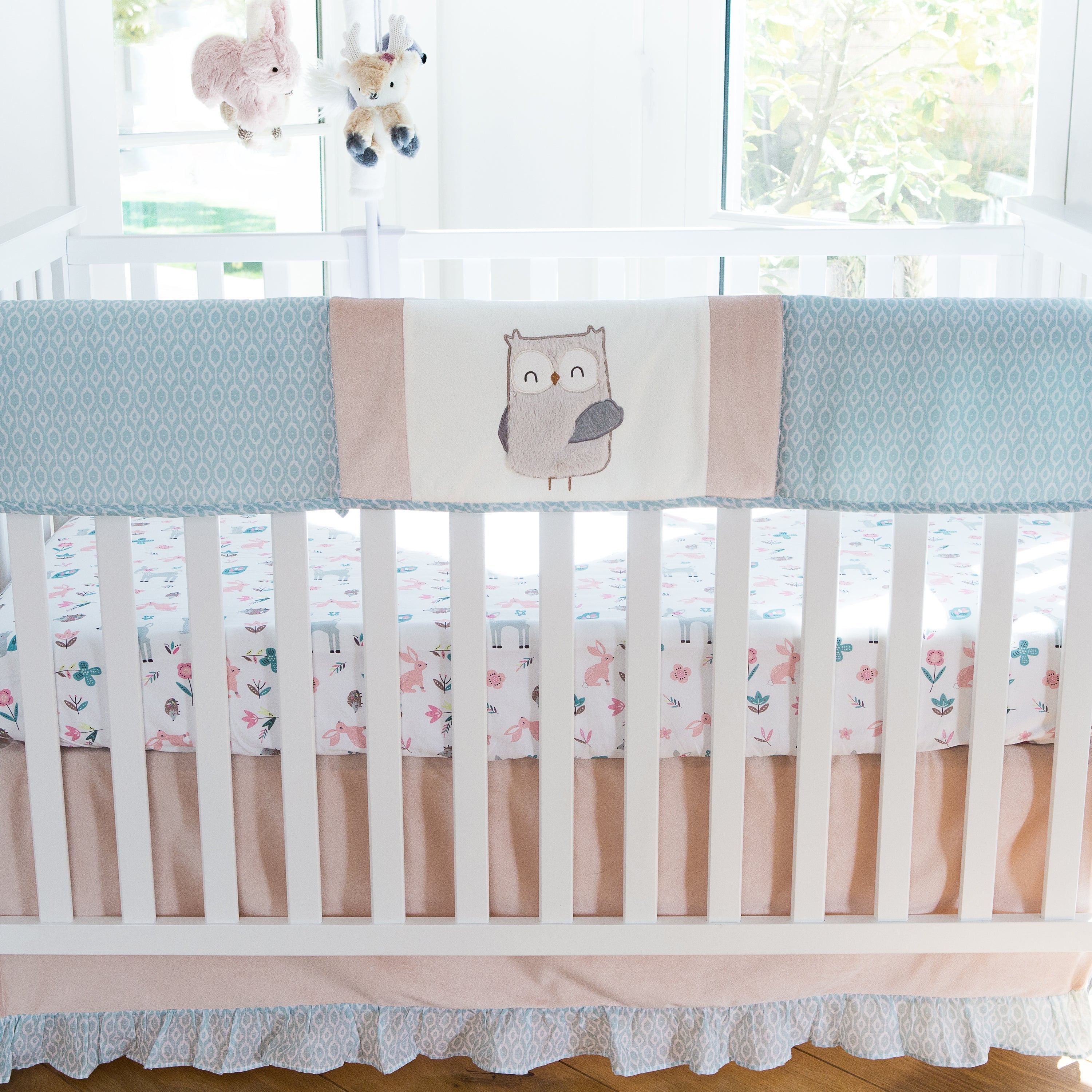 Everly Soft 100% Cotton Crib Fitted Sheet - Breathable & Hypoallergenic Baby Crib Sheet for Nursery, Toddler Bed - Perfect for Daycare, Home Nursery & Travel Cribs (Standard Size)