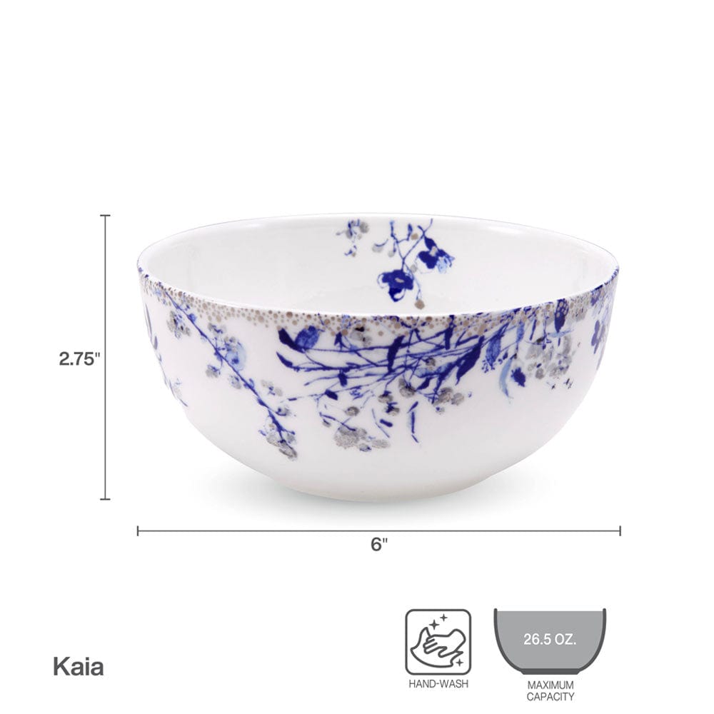 Kaia Platinum 4-Piece Mixing Bowl Set - Durable Stainless Steel Bowls for Baking, Cooking, Mixing & Food Prep - Perfect for Kitchen, Restaurant & Home Use