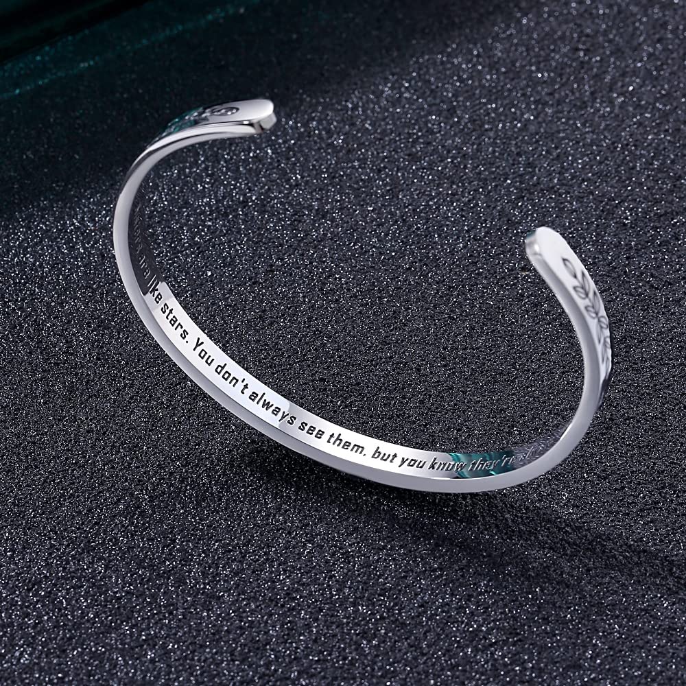 Personalized Cuff Bracelets for Women & Teen Girls - Best Friend, Sister, Mom, Daughter, Granddaughter, Cousin - Birthday, Mother's Day, Christmas, Easter Gifts - Elegant Jewelry for Everyday Wear & Special Occasions