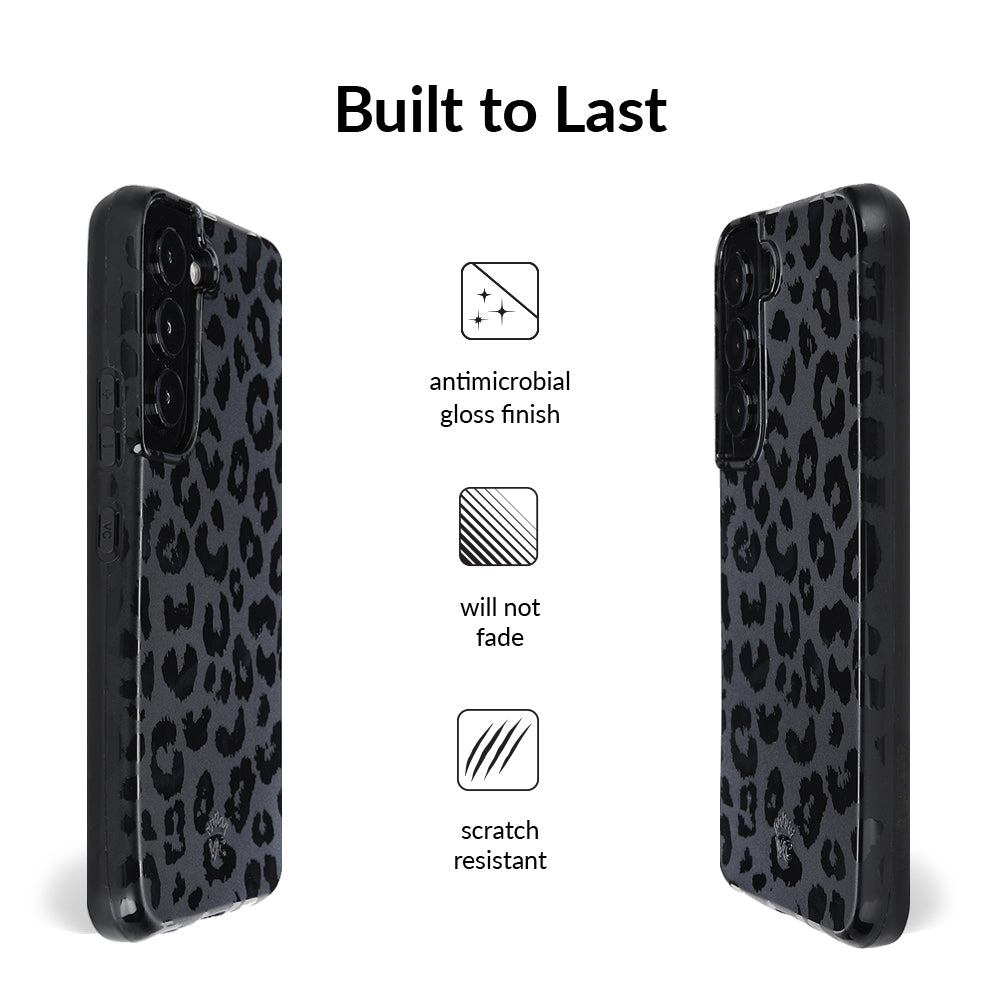 Samsung Galaxy Phone Case with Black Leopard Design - Stylish & Protective Cover for Everyday Use and Outdoor Adventures