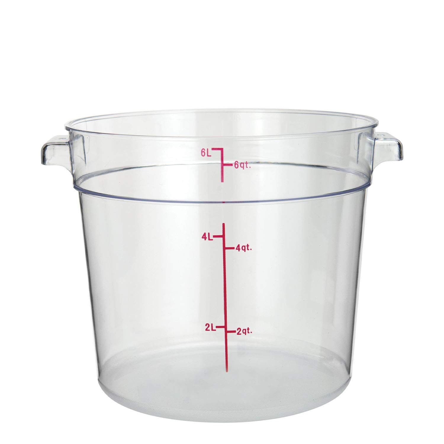 Tiger Chef 6 Quart Commercial Grade Clear Polycarbonate Food Storage Containers with Lids - Perfect for Restaurants, Catering & Meal Prep