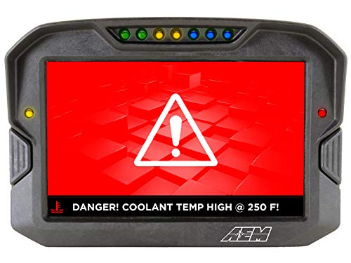 AEM CD-7G Carbon Non-Logging Display Kit with Internal GPS - High Performance Marine Navigation System for Boating, Fishing & Water Sports
