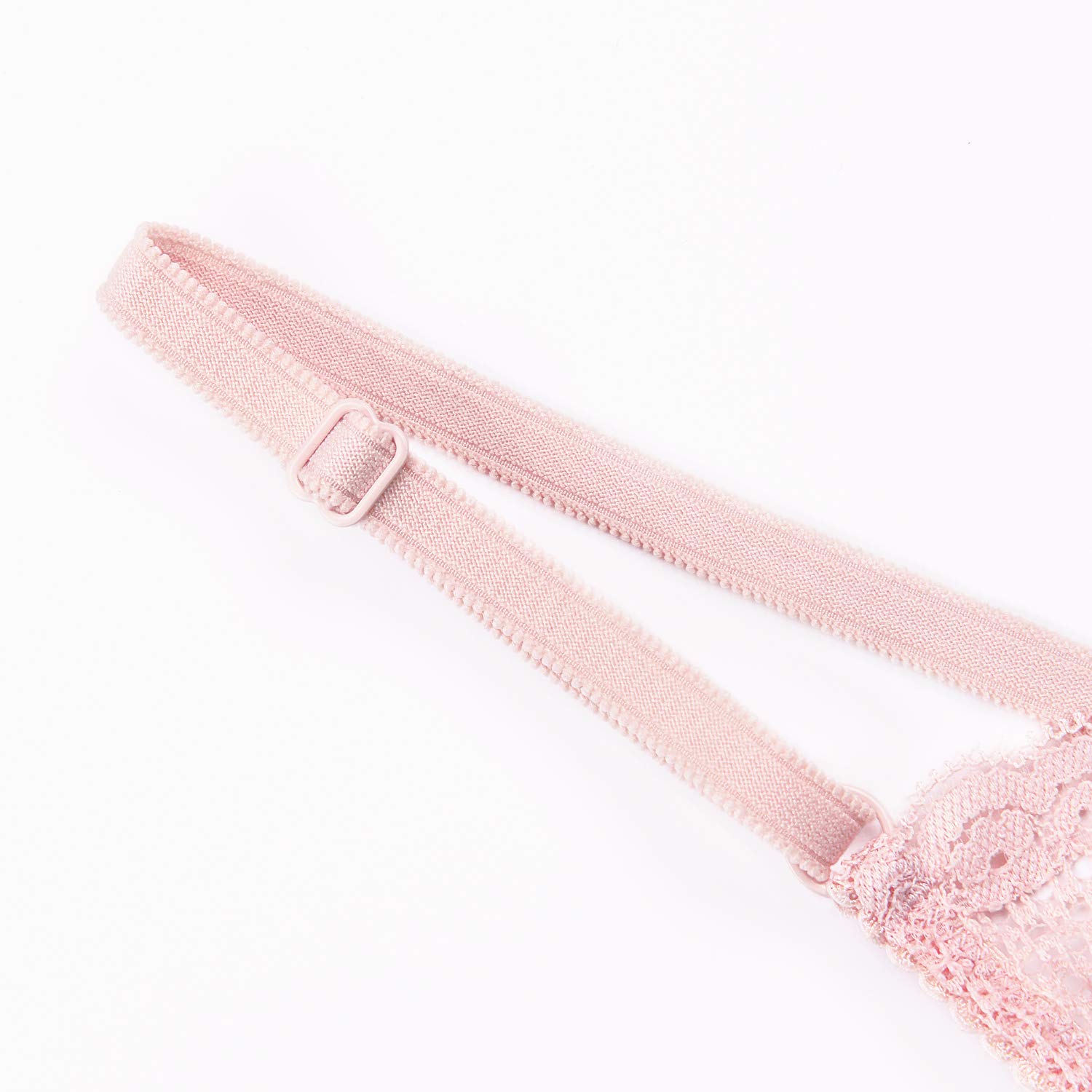 Deyllo Women's Sexy Lace Balconette Bra - See Through Demi Unlined Underwire Bralette | Sheer Mesh Comfort for Date Night & Special Occasions