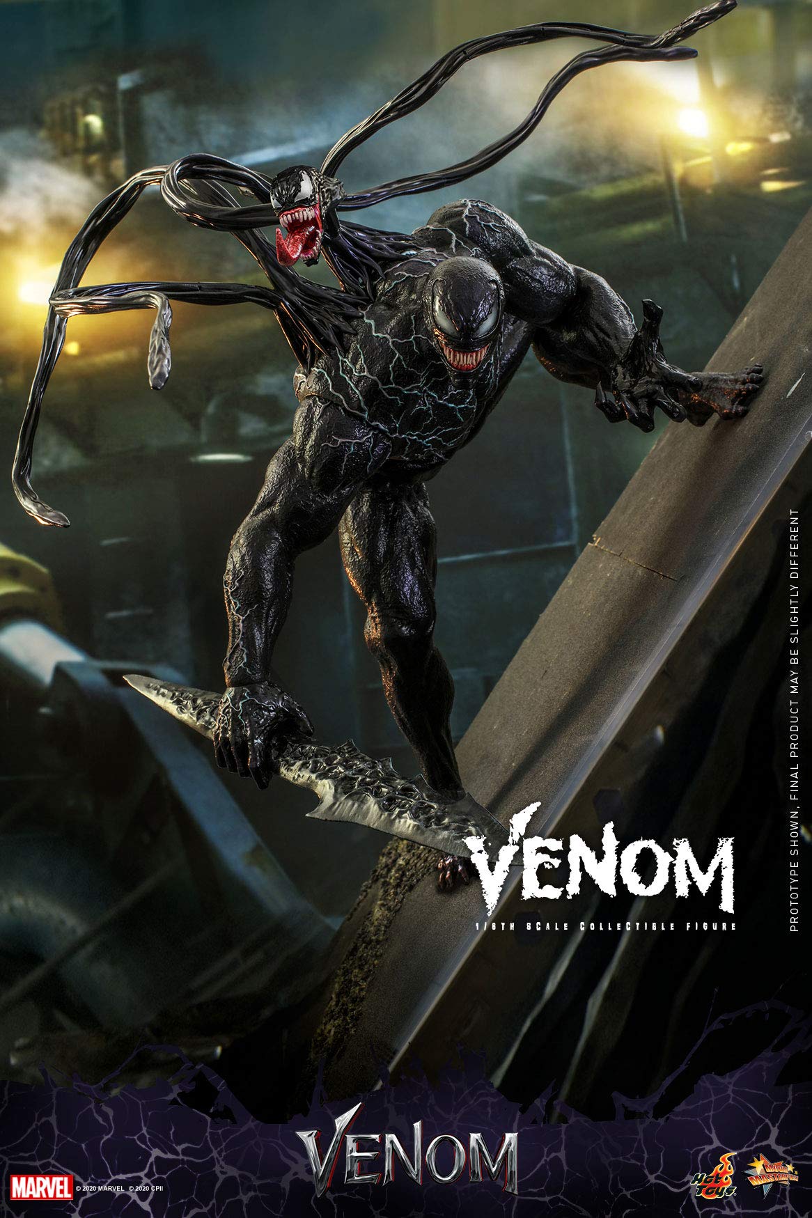 Hot Toys Marvel Venom 1/6 Scale Collectible Action Figure - Premium Movie-Inspired Superhero Model for Display & Collection