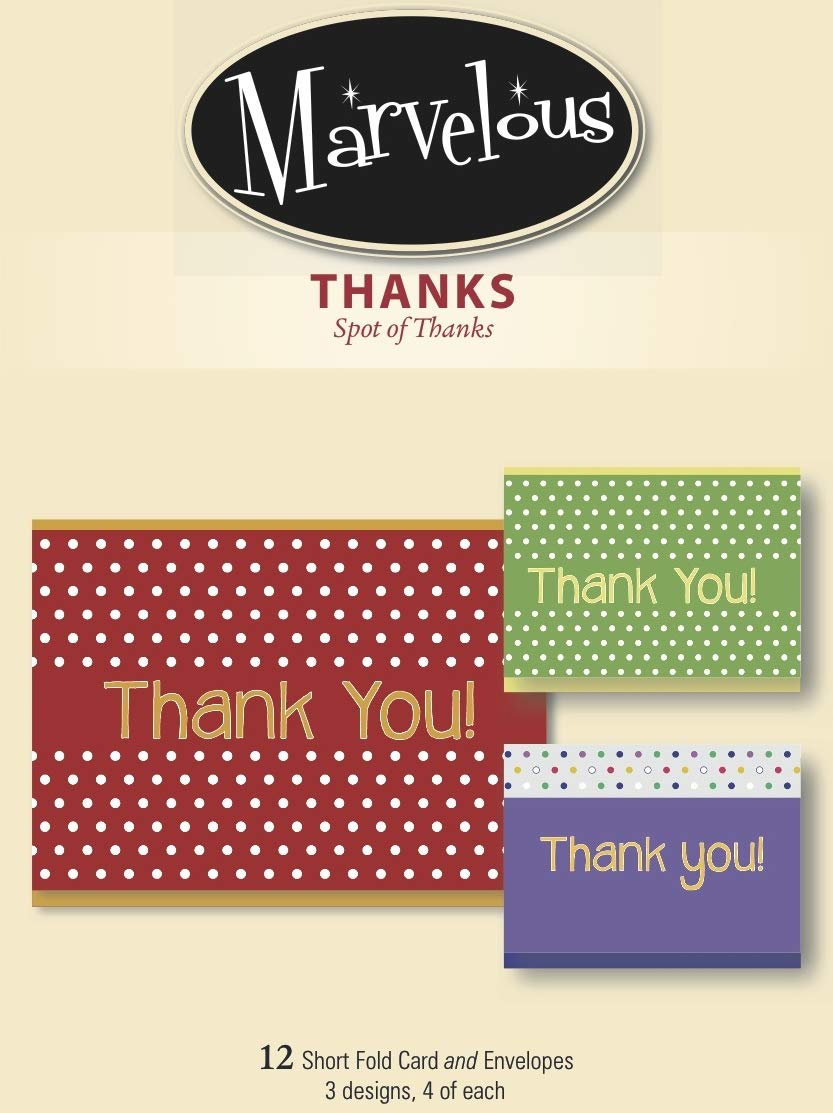 Allison Matherne Thank You Greeting Cards Set - 12 Assorted Designs (3 Styles, 4 Each) - 6.625 x 4.75 Inches - Perfect for Birthdays, Appreciation Gifts & Special Occasions