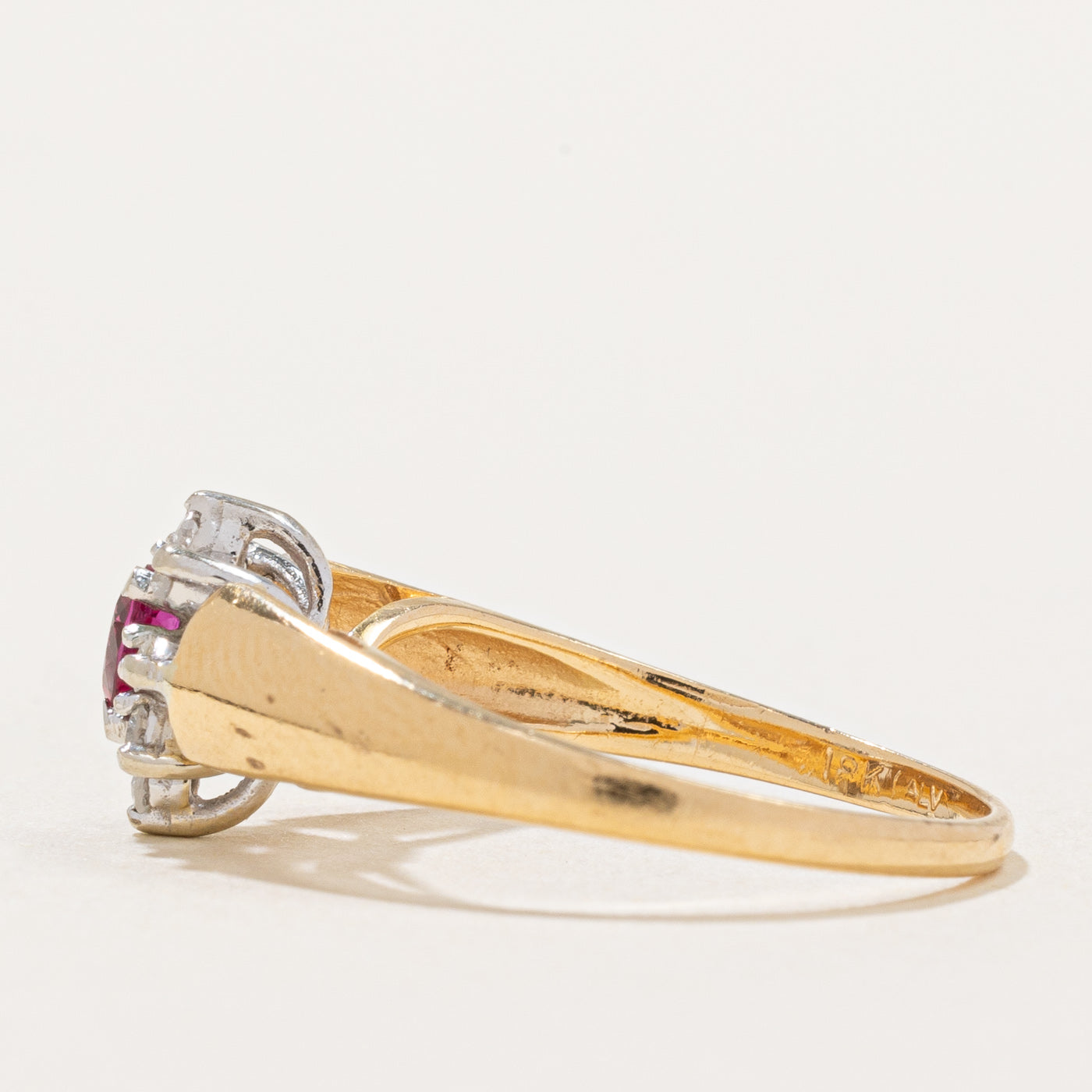 Exquisite Ruby & Diamond Ring - 0.16ct Genuine Ruby & 0.12ctw Diamond Accents - Size 5.75 - Perfect for Anniversary Gifts, Engagement Rings & Special Occasions