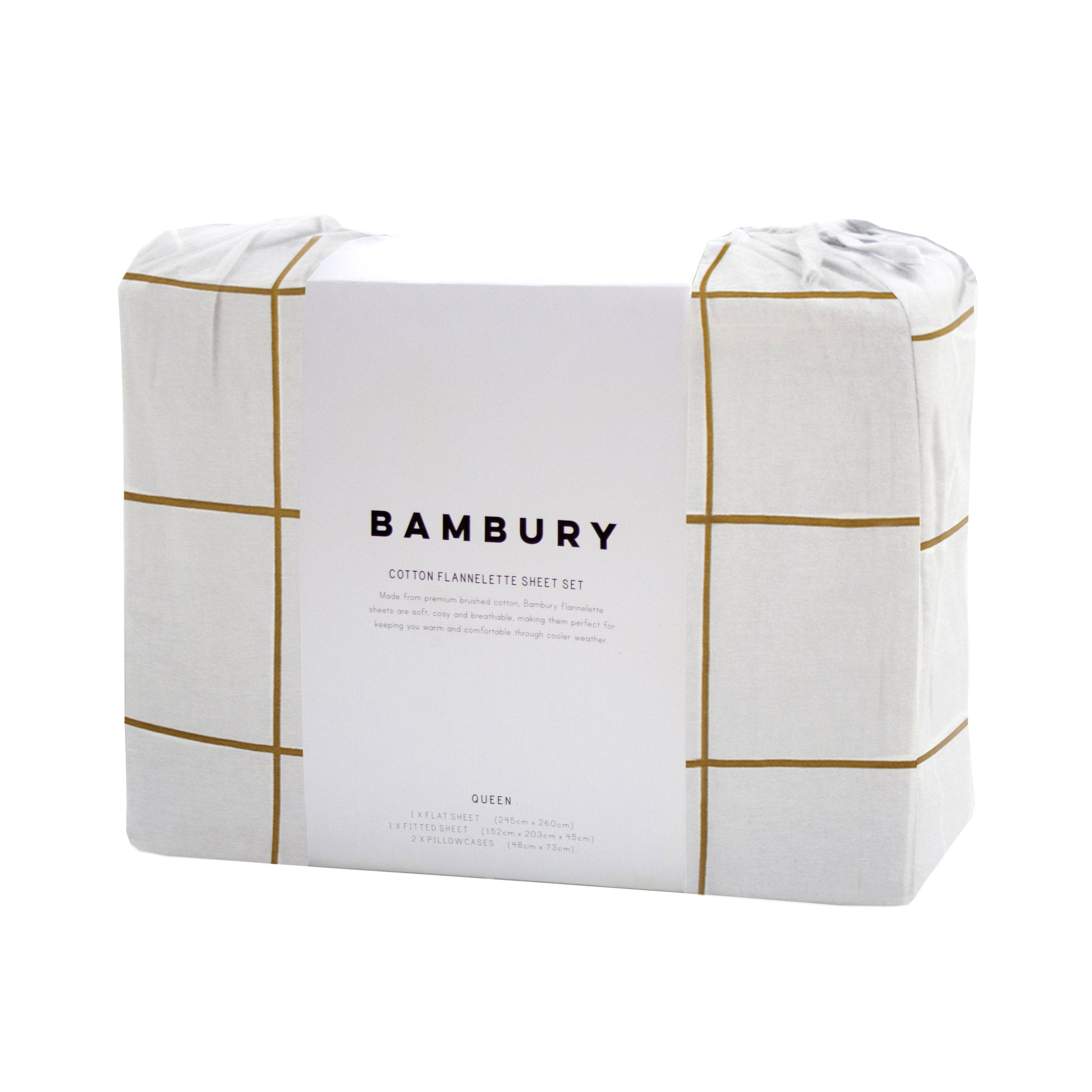 Carrington Ivory Flannelette Sheet Set - Soft & Cozy Single Bed Sheets for Ultimate Comfort | Perfect for Winter Nights & Cozy Bedrooms