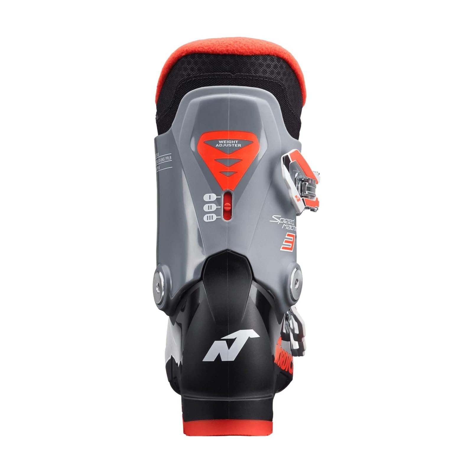 Nordica Junior Speedmachine J3 Ski Boots with Weight Adjuster - Durable, Comfortable & Warm Downhill Ski Boots for Kids - Perfect for Alpine Skiing & Winter Sports