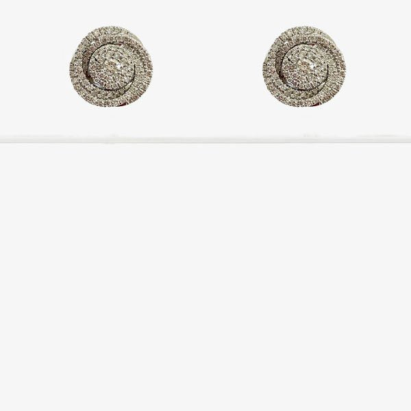 14K White Gold Diamond Stud Earrings for Women - Elegant & Timeless Jewelry Gift for Anniversary, Wedding, or Special Occasions