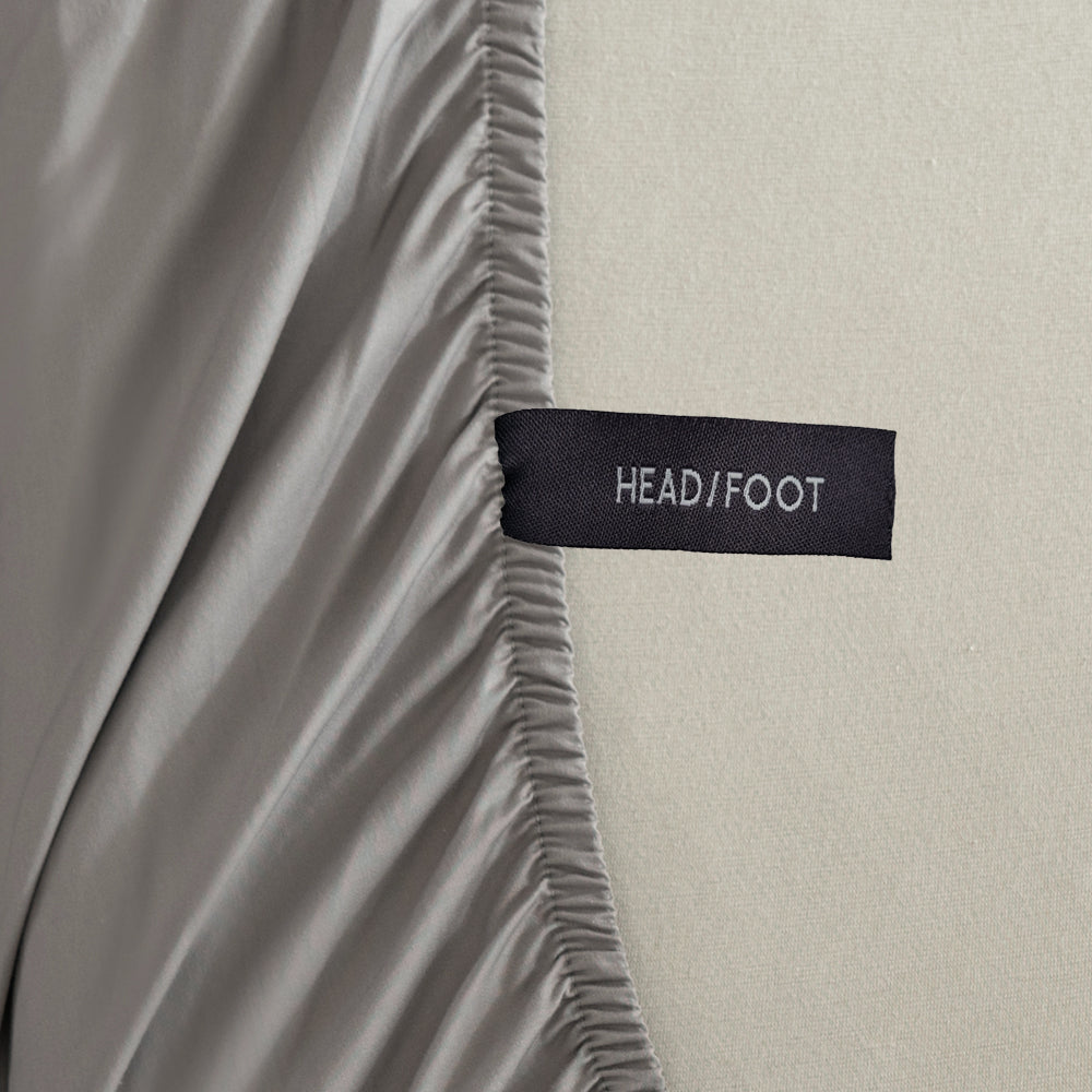 Premium 400 Thread Count Casey Cotton Fitted Sheet & Pillowcase Set - Pewter Gray Super King Size (40cm Deep Pocket) for Luxurious Bedroom Comfort | Perfect for Master Bedrooms, Guest Rooms & Hotels