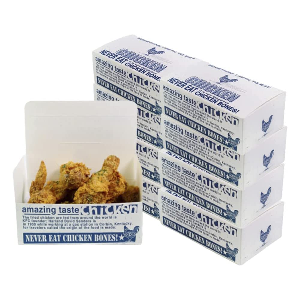 50-Pack Large Fried Chicken Containers 8