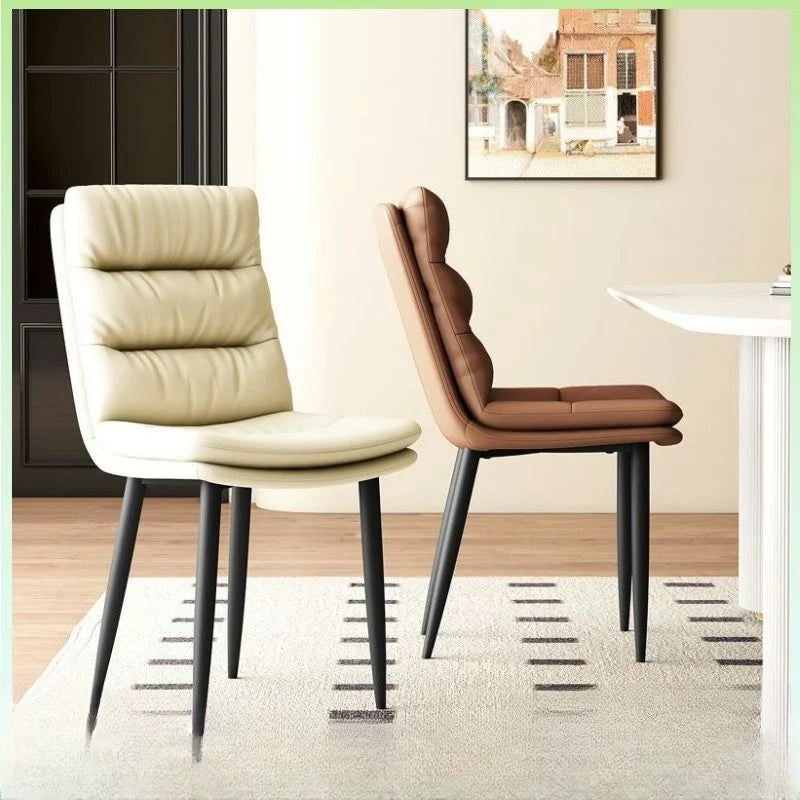 Luxury Comfort Style Designer Dining Chair - Modern Upholstered Accent Chair for Kitchen, Dining Room, and Home Decor
