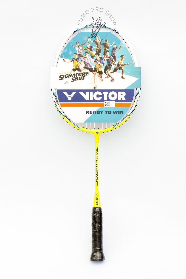 Victor Jetspeed S 7JR Junior Badminton Racket - Pre-Strung with Carry Bag | Perfect for Kids & Beginners Training, School PE Classes & Recreational Play