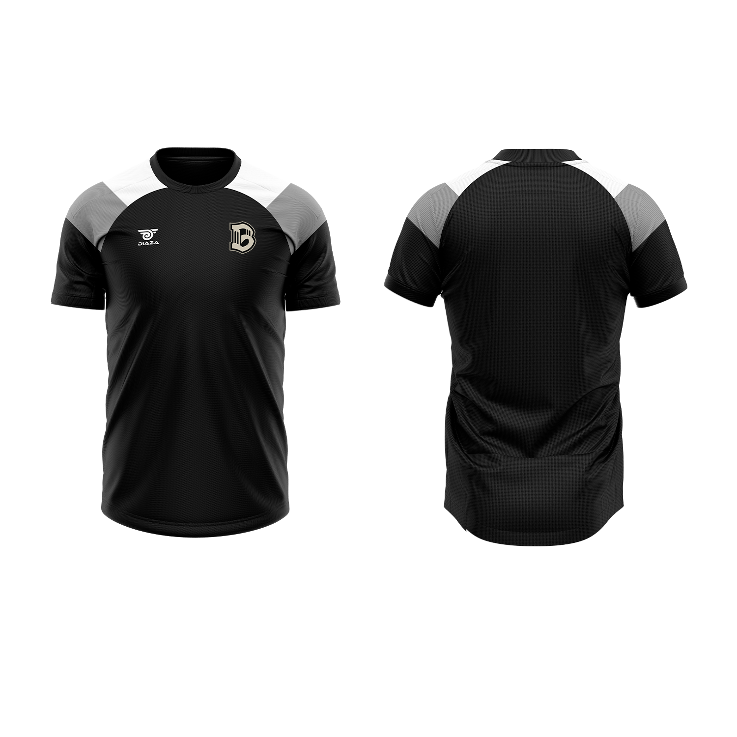 Brooklyn FC Tritone Black Soccer Jersey - Men's Athletic Performance Shirt for Training & Match Play