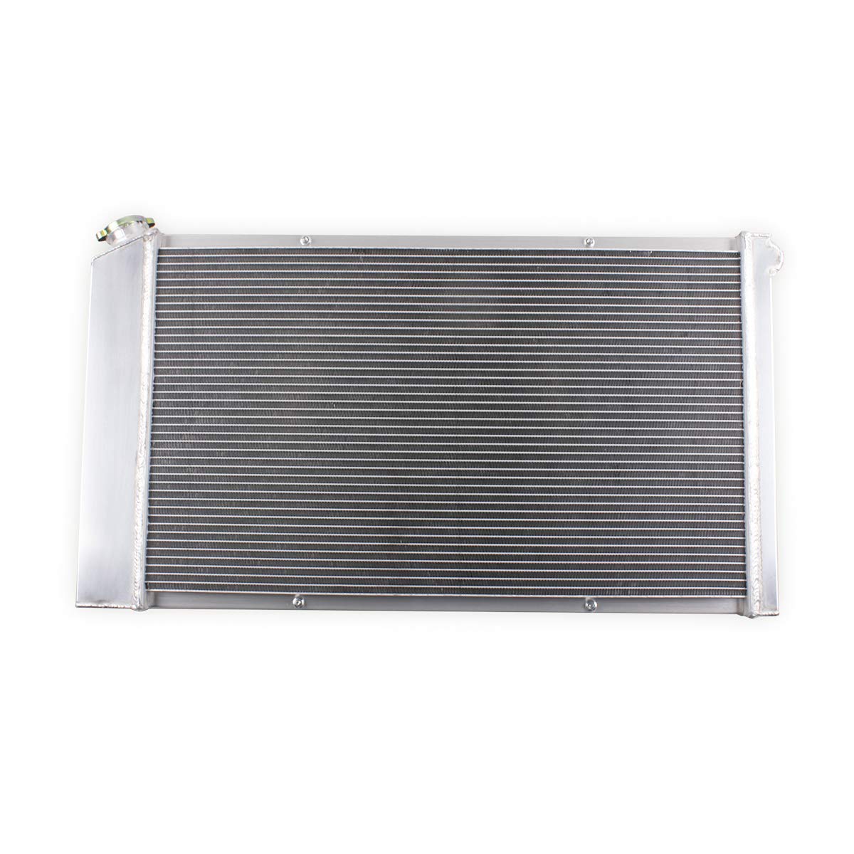 OHOB-COOL 3 Row Aluminum Radiator with Shroud Fan - Compatible with 1968-1973 Chevy Chevelle, El Camino 1968-1977, Caprice 1971-1990 & 73-80 Blazer Jimmy (CC161) - High Performance Cooling for Classic Car Restoration & Hot Rod Upgrades