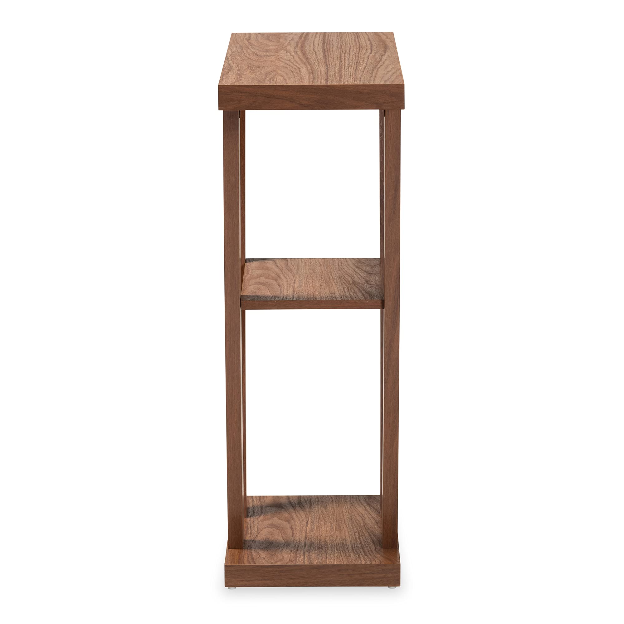 Baxton Studio Boone Console Table - Solid Wood Entryway Table, Walnut Brown Finish - Perfect for Hallway, Living Room & Home Decor