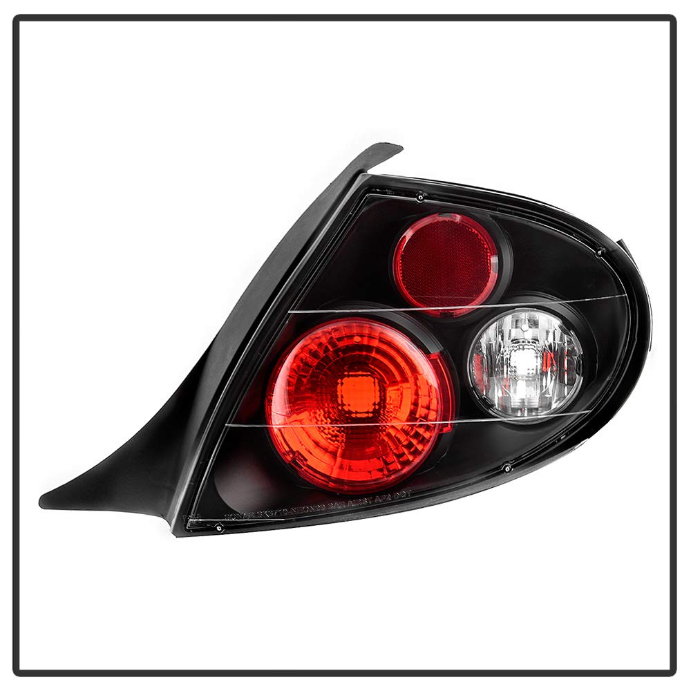 ACANII Black Tail Lights Lamps for 2000-2002 Dodge Plymouth Neon - Pair Set (Driver & Passenger Side) | Durable Brake Lights for Enhanced Night Driving Safety & Style Upgrade