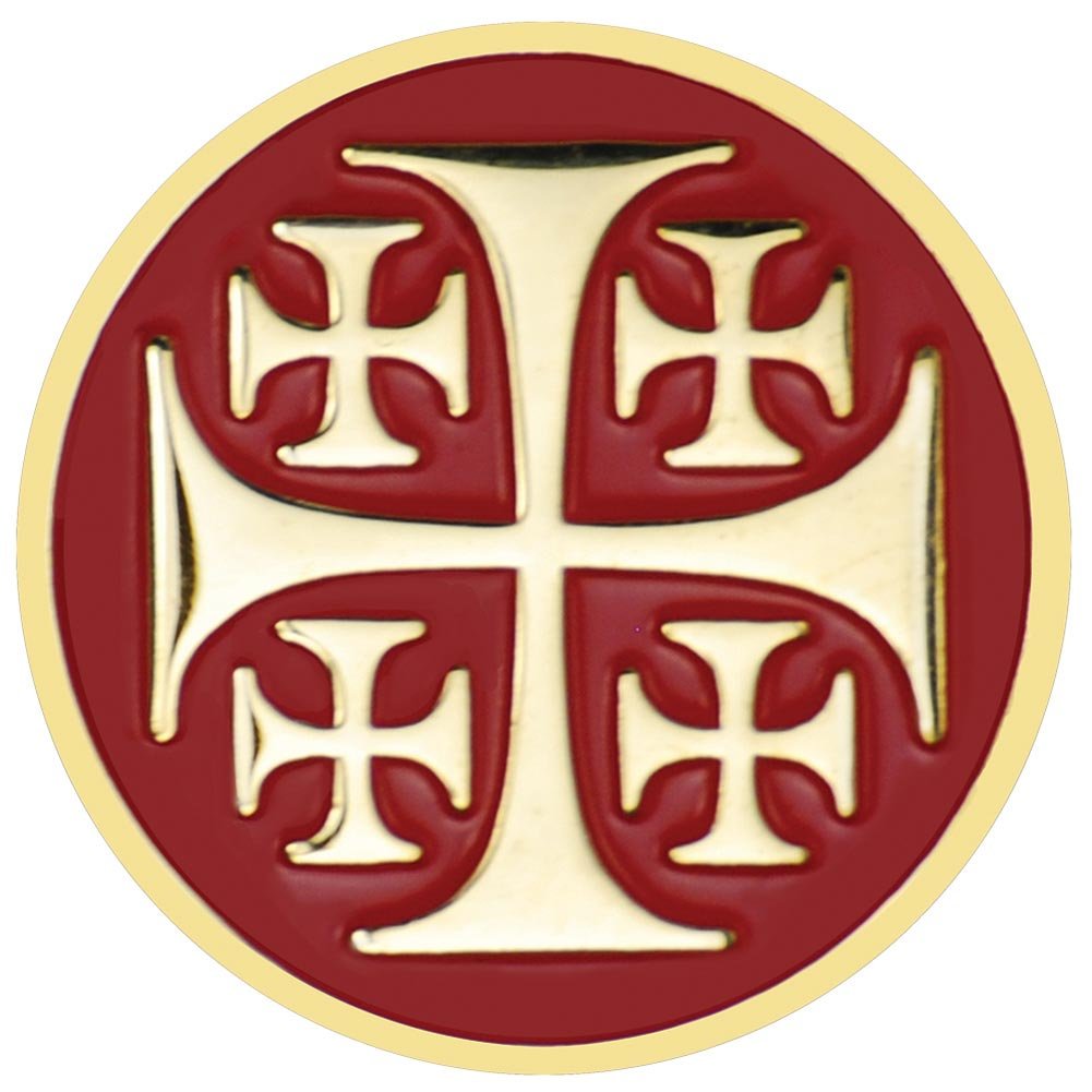 Jerusalem Cross Lapel Pin - Christian Religious Jewelry for Men & Women - Perfect for Church, Weddings & Formal Events