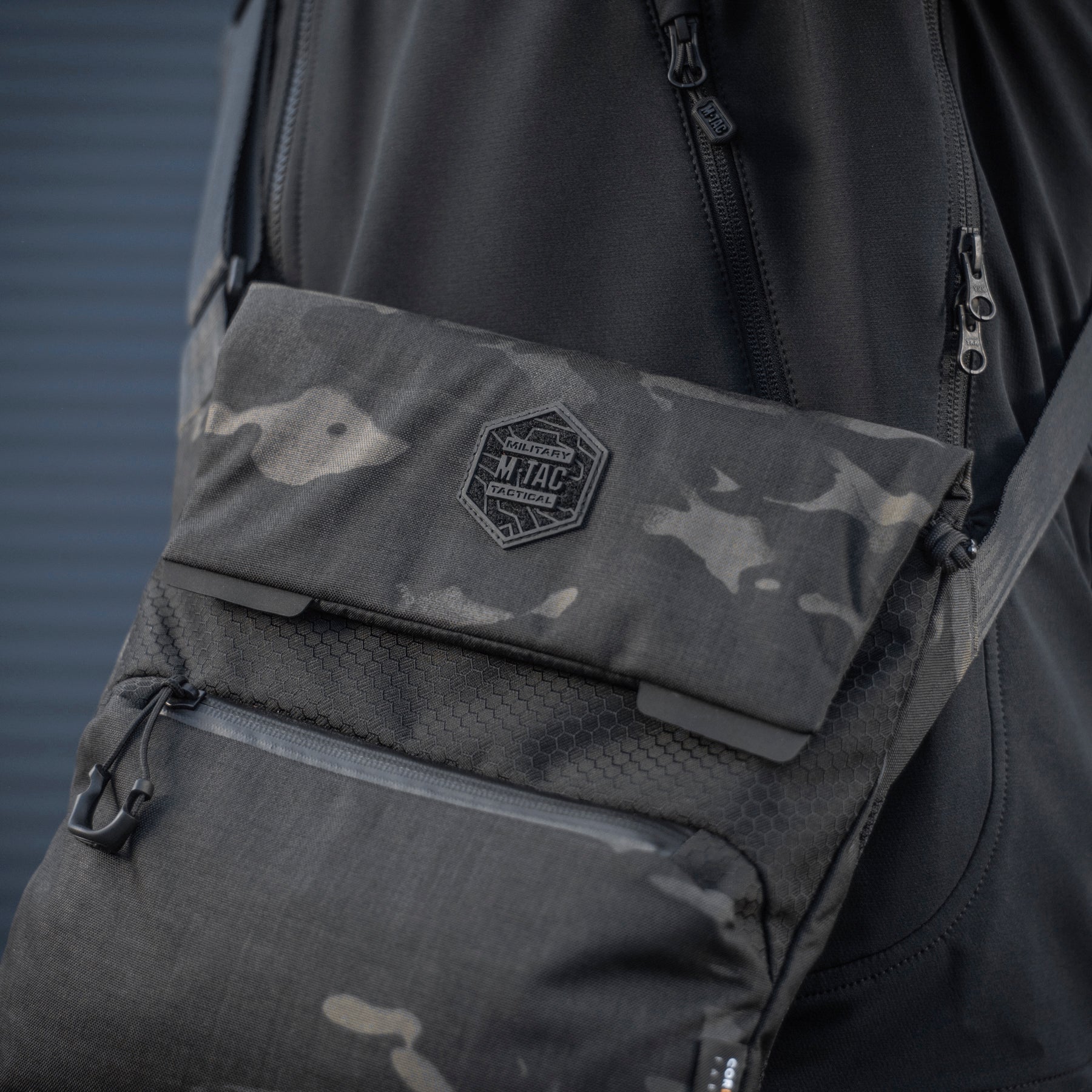 M Tac Konvert Bag Elite Black - Durable Tactical Backpack for Outdoor, Travel & Everyday Use - Perfect for Hiking, Camping & Commuting