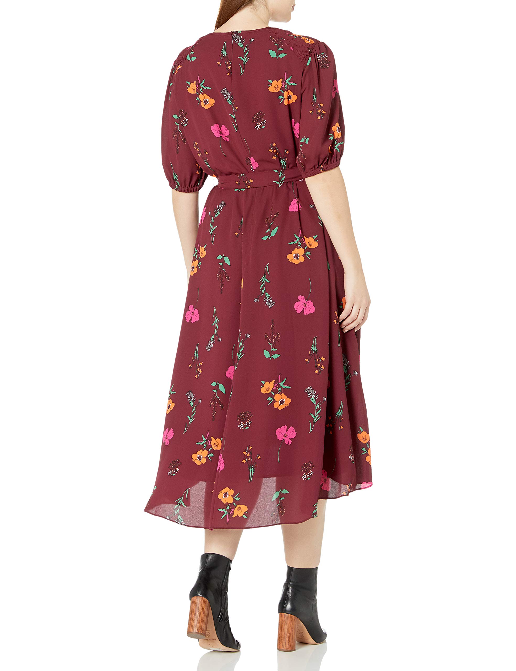 Donna Morgan Women's Plus Size Floral Georgette High-Low Dress - Elegant & Comfortable for Weddings, Parties & Special Occasions