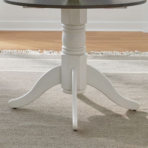 3-Piece Round Drop Leaf Dining Table Set with 2 Chairs - Perfect for Small Spaces, Apartments & Breakfast Nooks