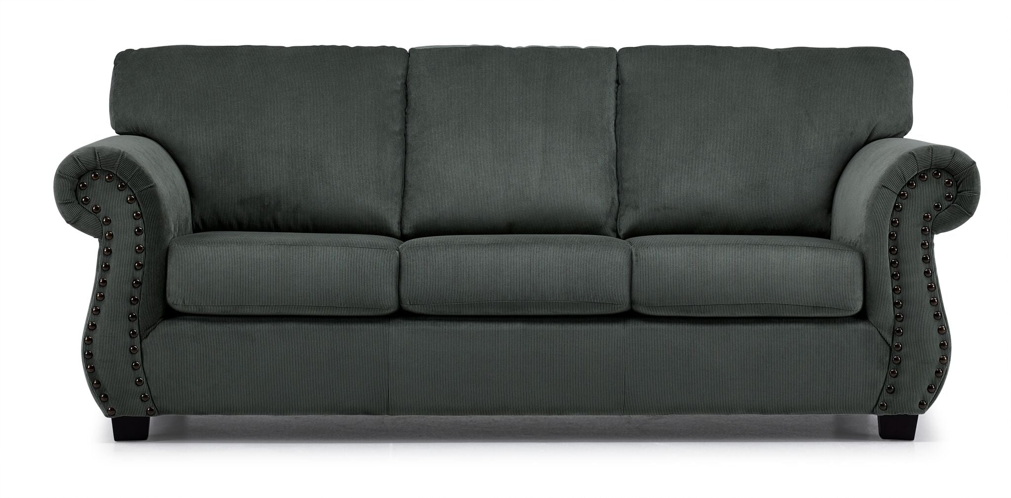 Brooklyn Sofa - Modern Green Fabric Sofa for Living Room, Lounge & Home Decor | Comfortable & Stylish