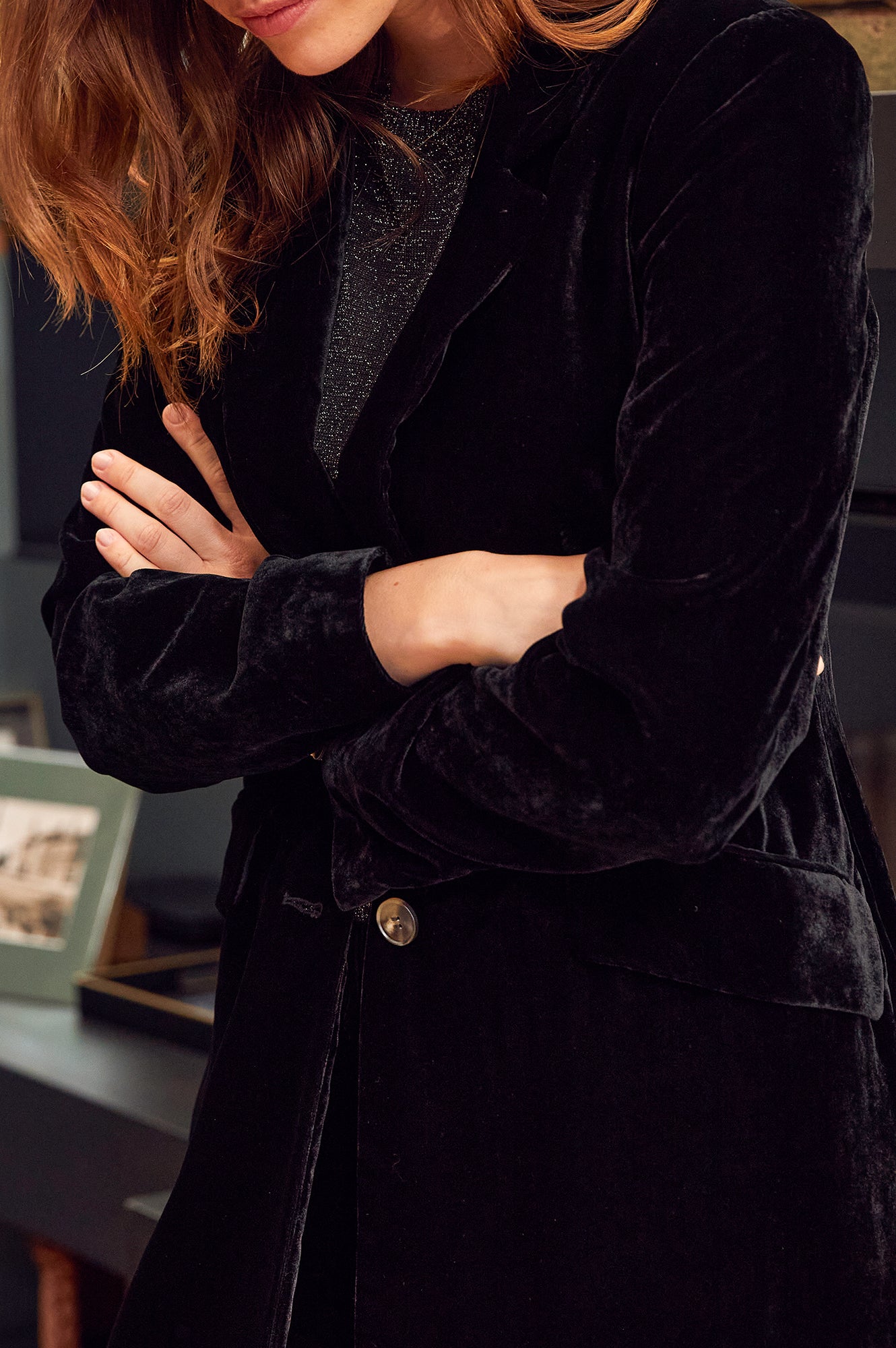 Luxury Velvet Opera Coat with Detachable Faux Fur Collar - Elegant Black Evening Coat for Women | Perfect for Weddings, Galas & Formal Events