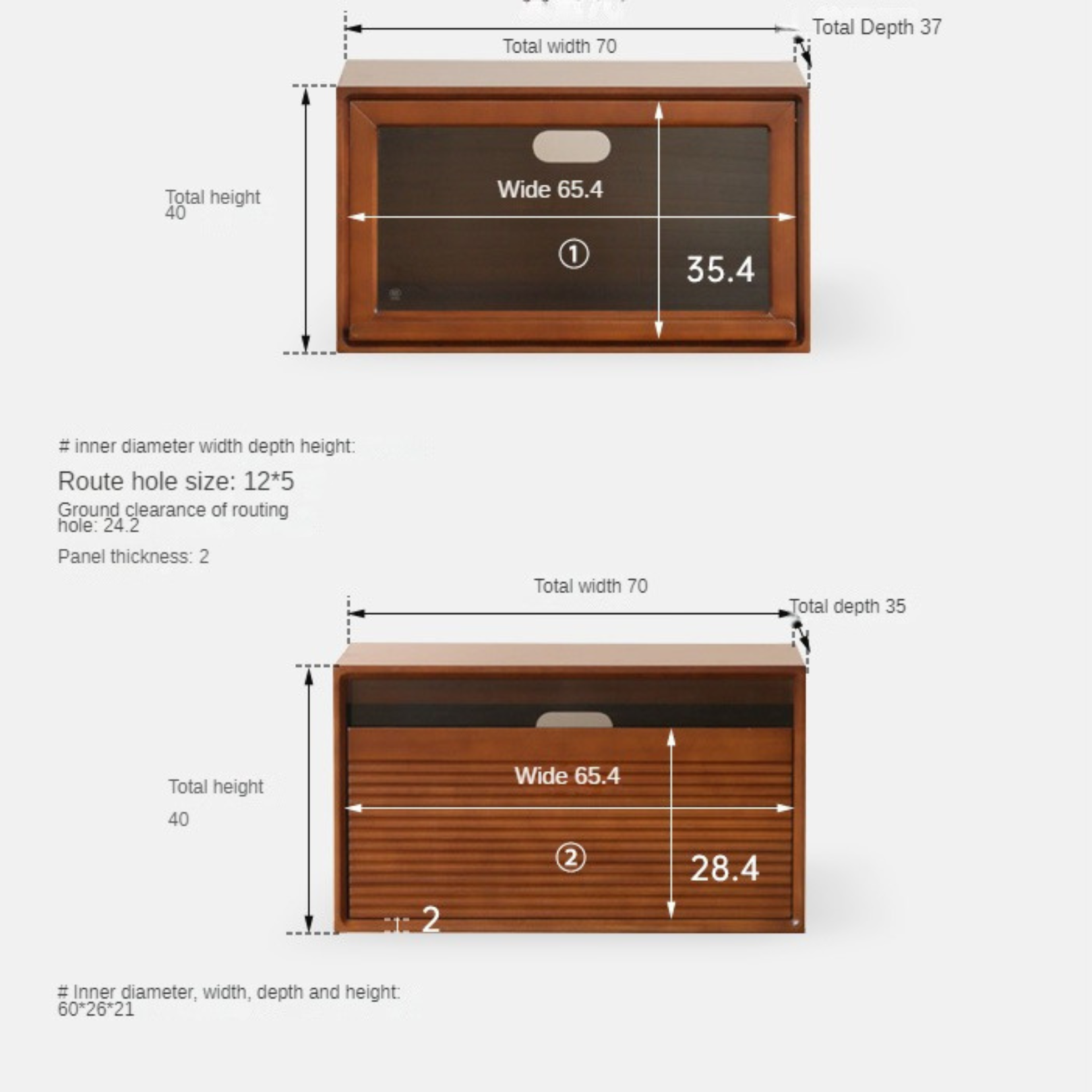Solid Wood Medieval Floor TV Cabinet - Black Walnut, Cherry, Poplar - Perfect for Living Room, Bedroom & Home Theater Setup