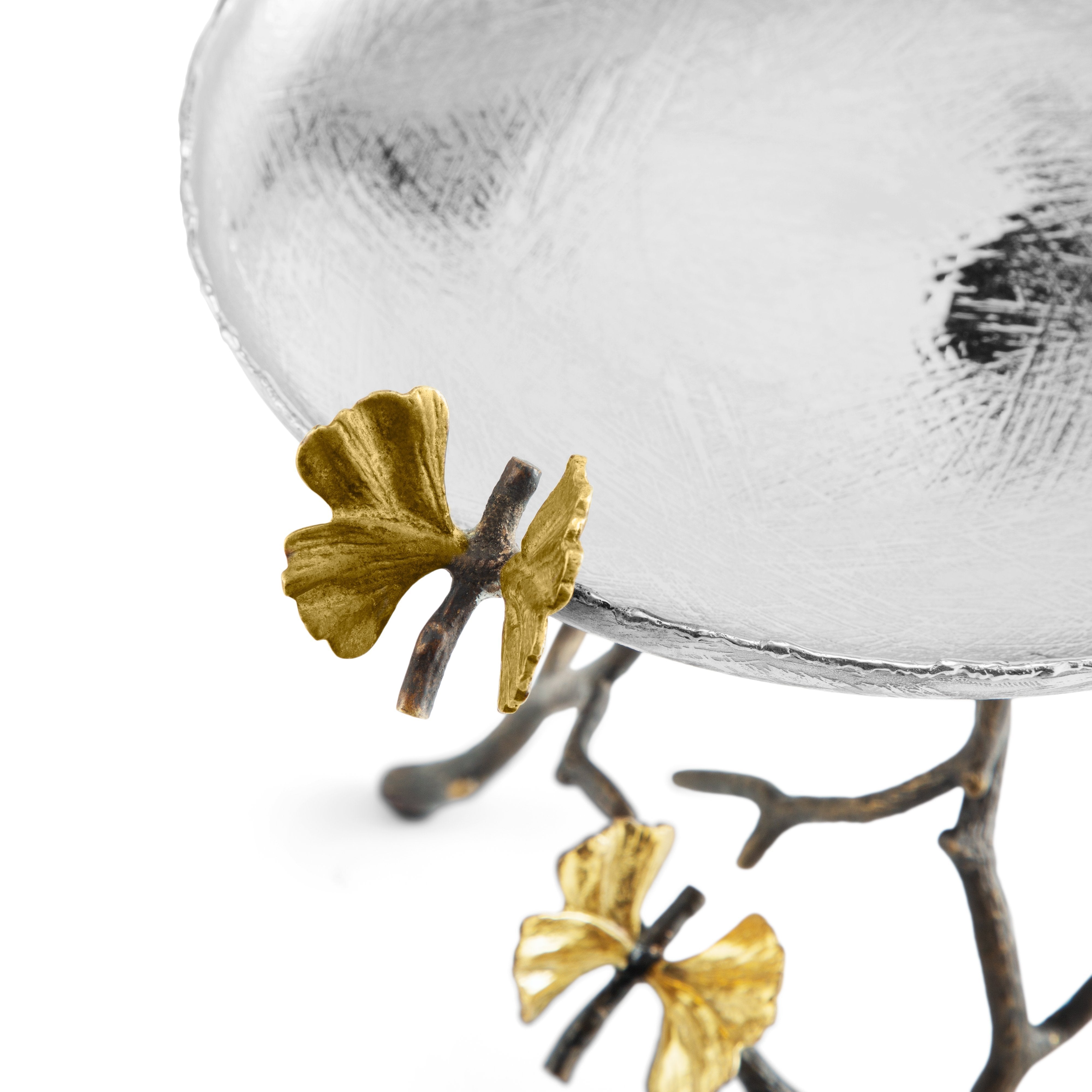 Elegant Butterfly Ginkgo Leaf Candy Dish - Decorative Serving Bowl for Home, Party & Wedding - Perfect for Chocolates, Sweets & Snacks