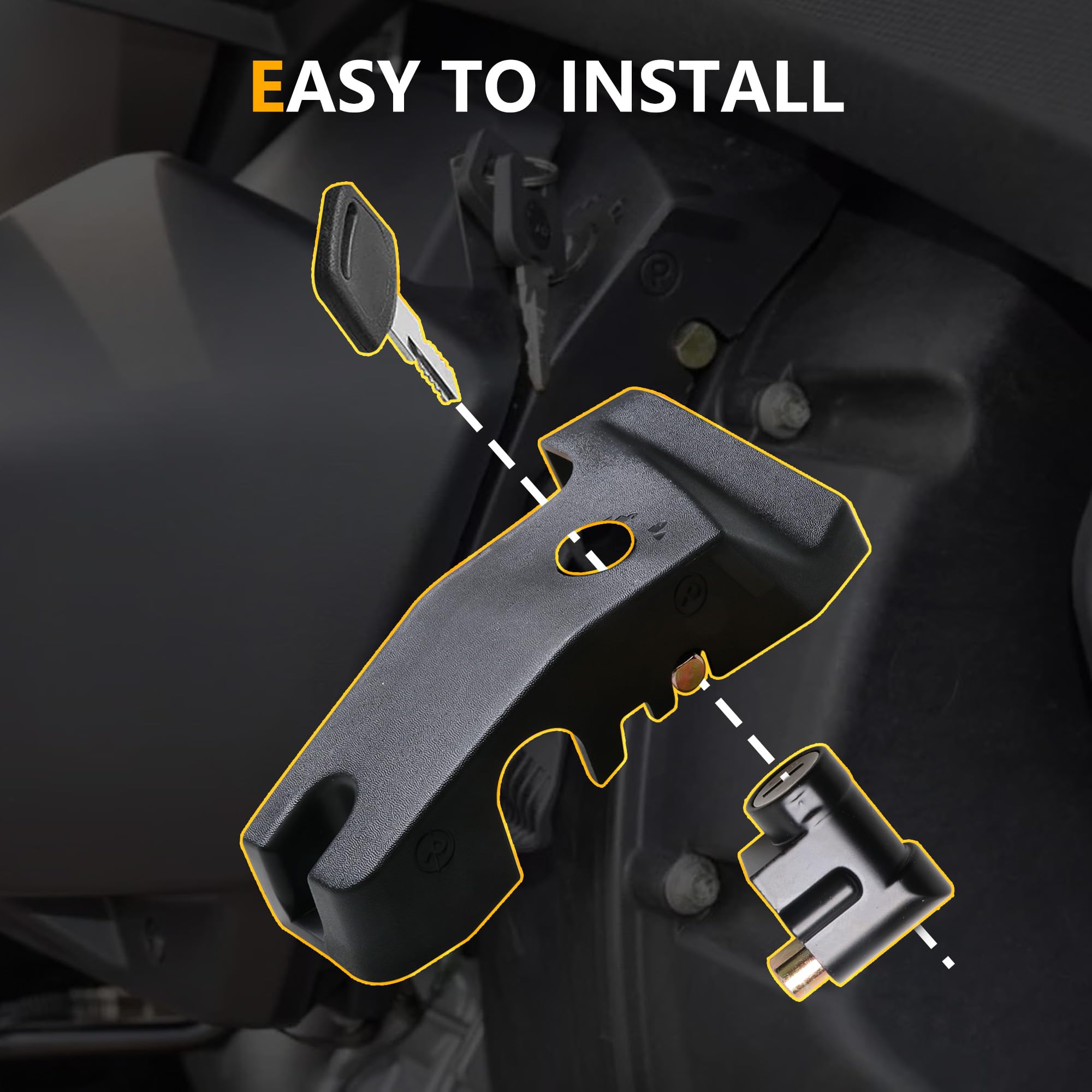 Can-Am Ryker Handbrake Lever Locking Parking Brake - Compatible with Ryker 600, 900, Sport & Rally Edition - Off-Road & Street Motorcycle Accessories for Secure Parking