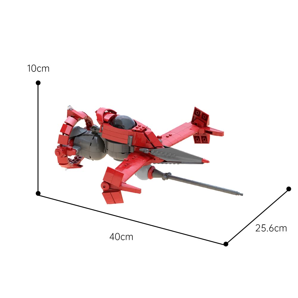 Bebop Swordfish II Building Block Set - 752P Plastic Model Kit, Cowboy Bebop Anime Collectible & Creative Toy for Fans - Perfect for Display, Gifts & DIY Fun