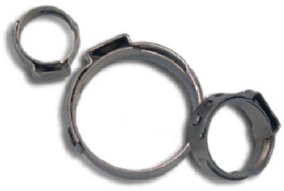 0.5 Inch PEX Cinch Clamp - 10 Pack - Stainless Steel Plumbing Fittings for Water Supply Lines, Radiant Heating & DIY Plumbing Projects