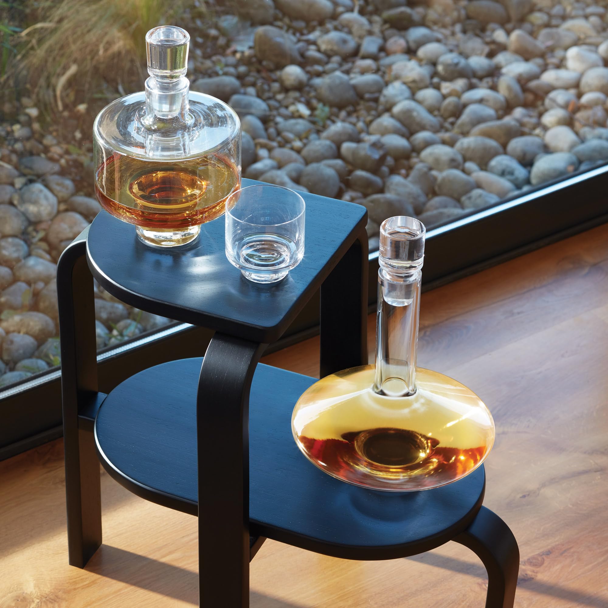 LSA International Metropole Kiev 60.9 oz Clear Glass Decanter - Elegant Wine Decanter for Red Wine, Whiskey & Cocktails - Perfect for Dinner Parties, Gifts & Home Bar Accessories