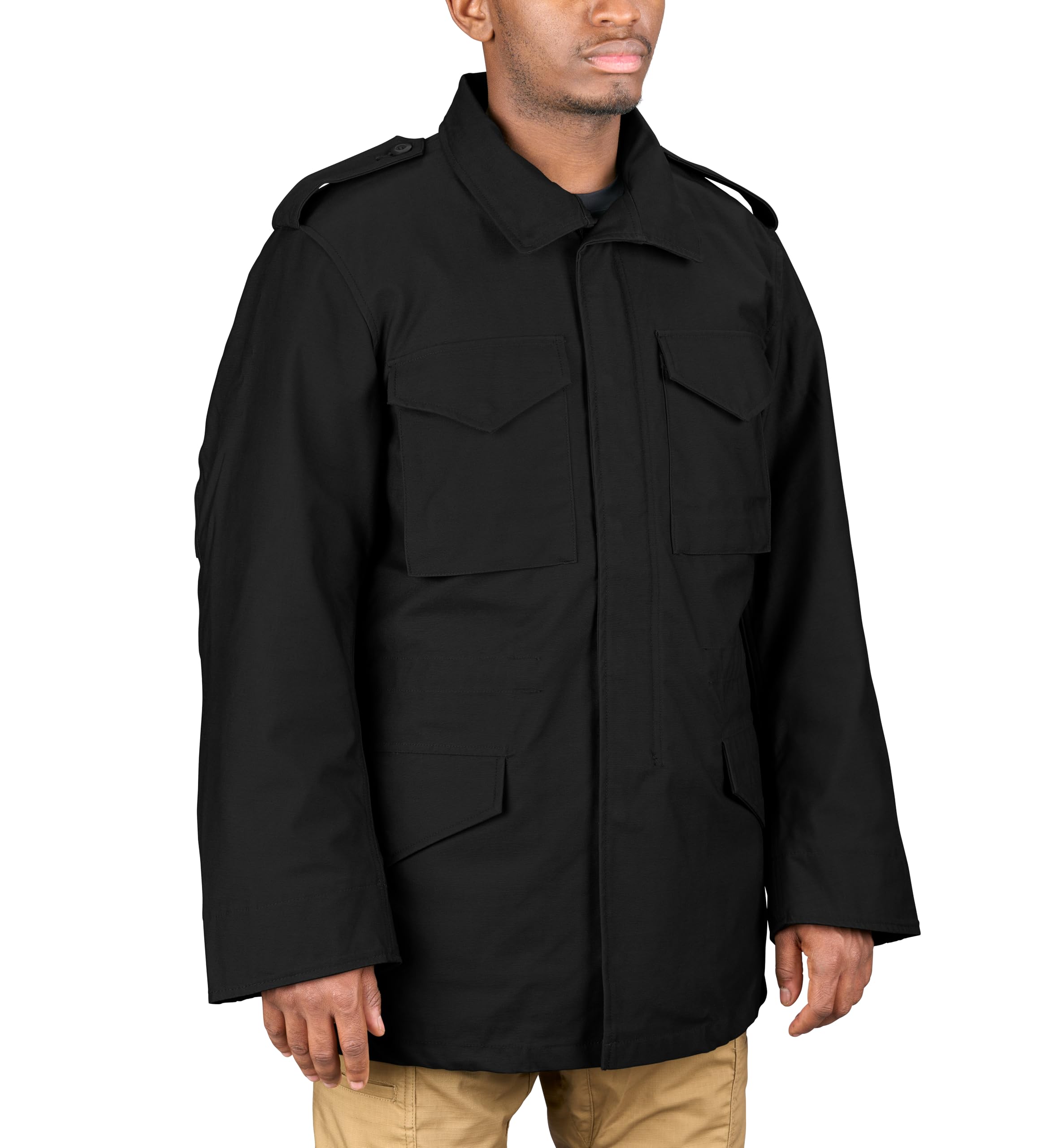 Propper Men's M65 Field Coat Jacket - Waterproof Military Jacket for Outdoor Activities, Hunting & Camping | Durable Tactical Jacket for Hiking & Adventure