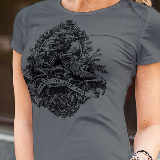 Trendy Sirens Graphic Tees for Women - Soft Cotton Vintage Style T-Shirts - Perfect for Casual Wear, Street Fashion & Everyday Outfits