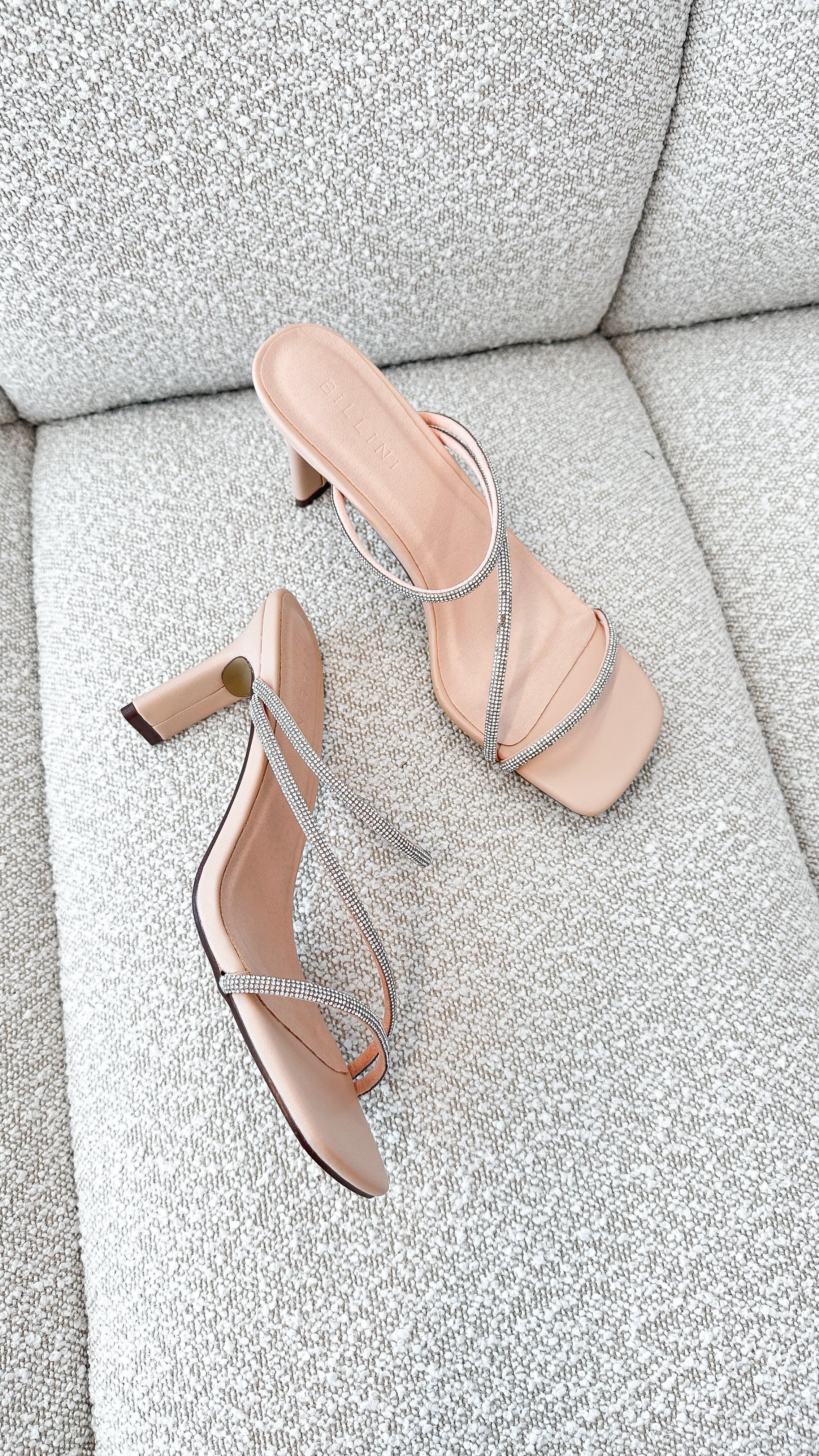 Femi Heel Nude Diamante - Elegant Women's High Heels for Parties, Weddings & Special Occasions