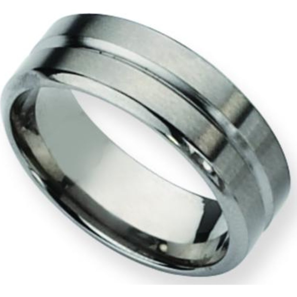 8mm Titanium Men's Wedding Ring Band - Brushed Finish, Size 10 - Durable & Comfortable for Everyday Wear, Anniversary Gift, or Special Occasions