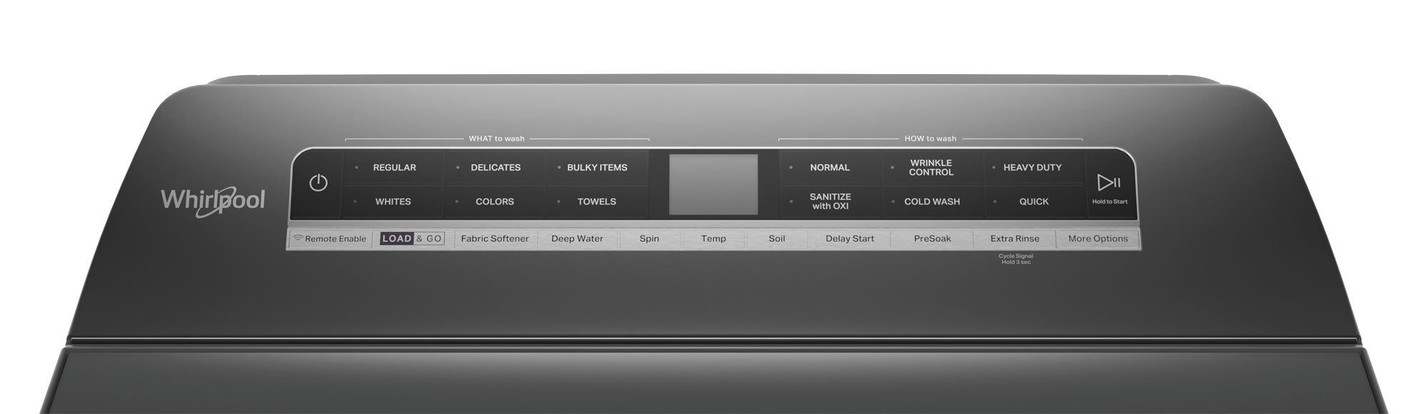 Whirlpool 6.0 Cu Ft Top Load Washer with Chrome Shadow Finish & 2-in-1 Removable Agitator - Model WTW8127LC - Perfect for Large Laundry Loads and Family Homes