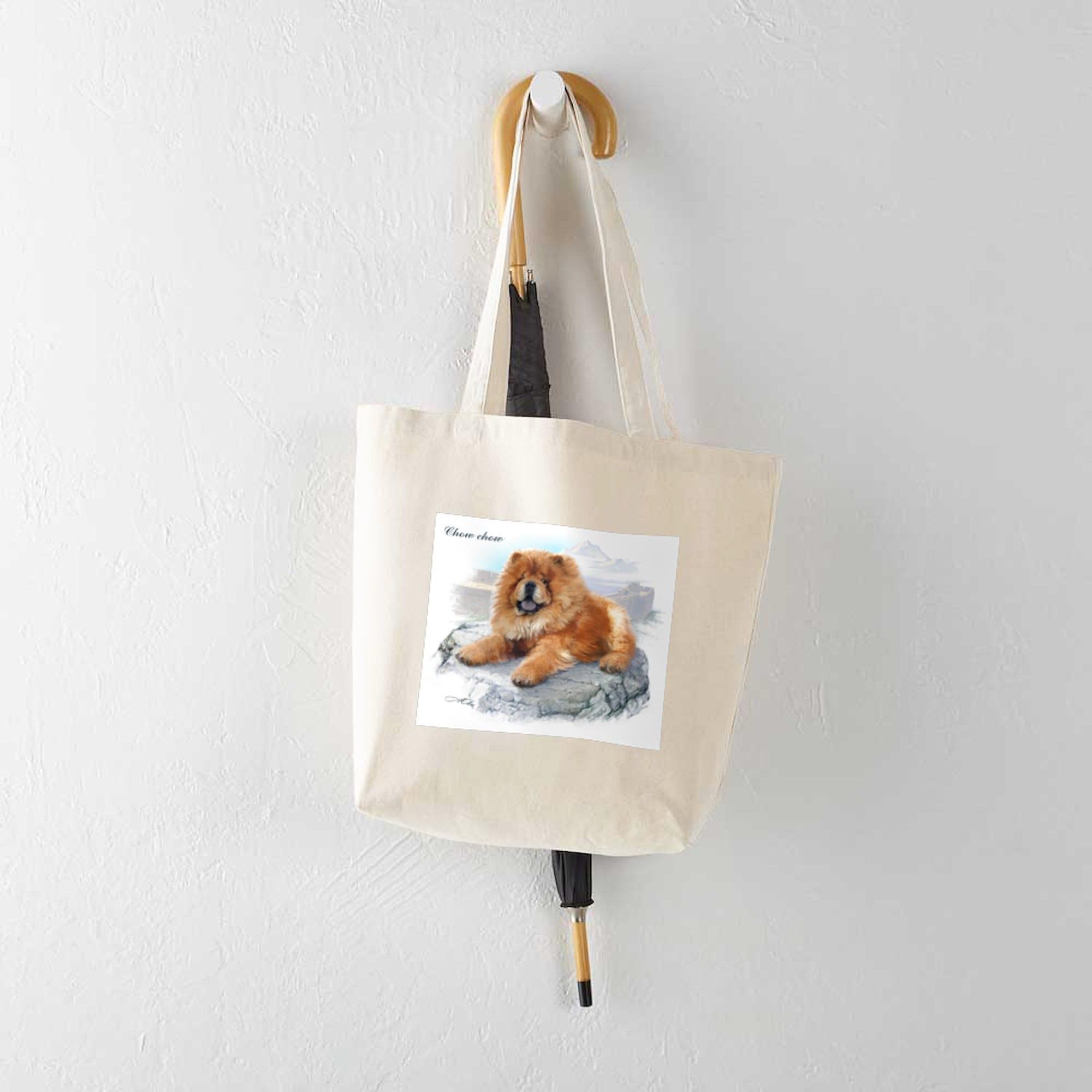 Chow Chow Canvas Tote Bag - Eco-Friendly Reusable Shopping Bag for Groceries, Beach & Daily Use | Natural Cotton Carryall for Dog Lovers