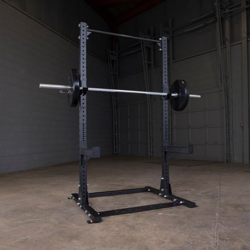Body Solid Basic Garage Gym Half Rack Package - Heavy Duty Home Workout Equipment for Strength Training | Perfect for Home Gym, Garage Fitness & Weightlifting