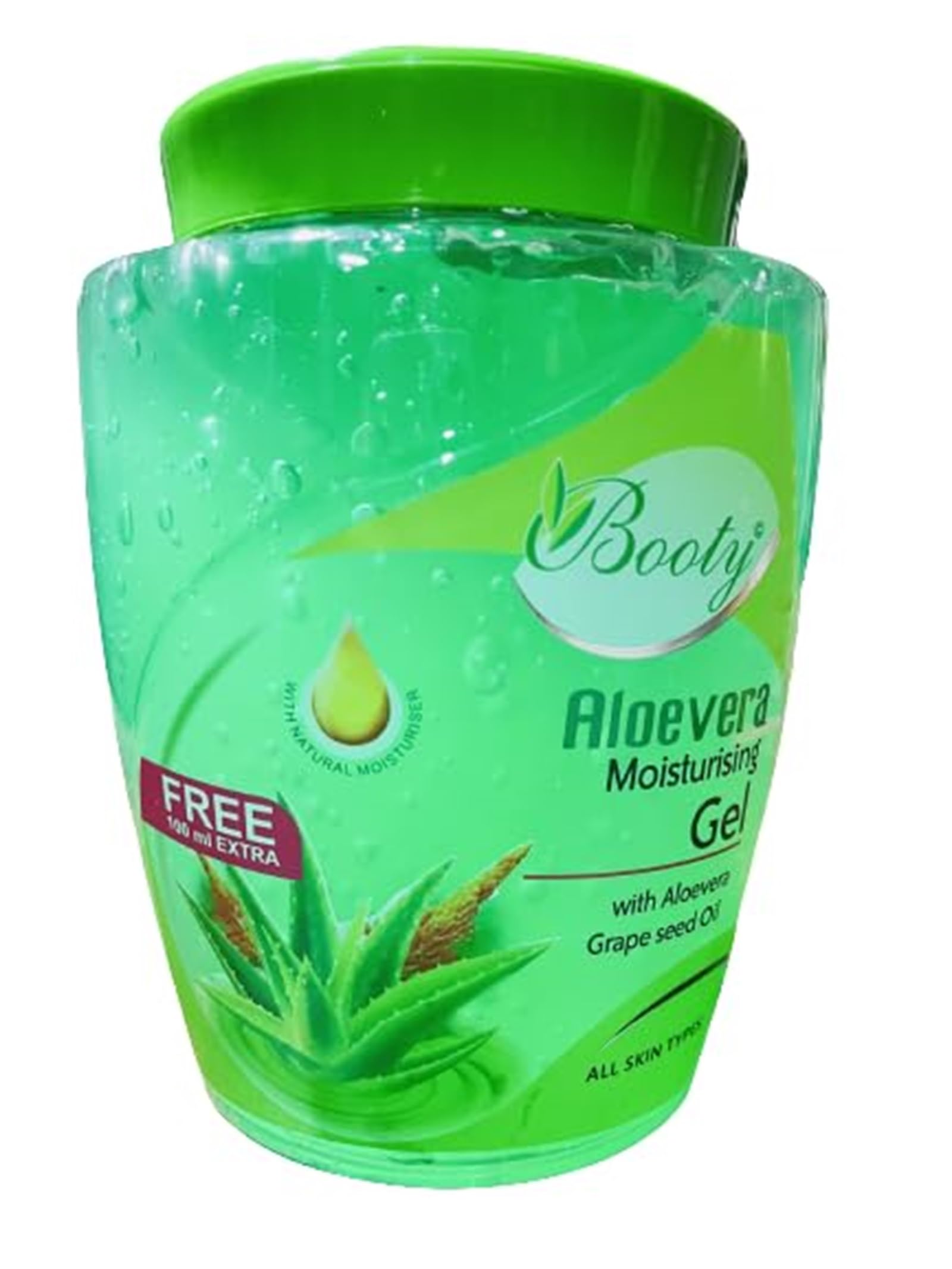 **Booty Aloe-Vera 100% Pure Natural Gel – Hydrating Face Moisturizer, Acne Scar Treatment, Hair Care & Dark Circle Relief (900 ml) – Perfect for Daily Skincare & Sunburn Soothing**