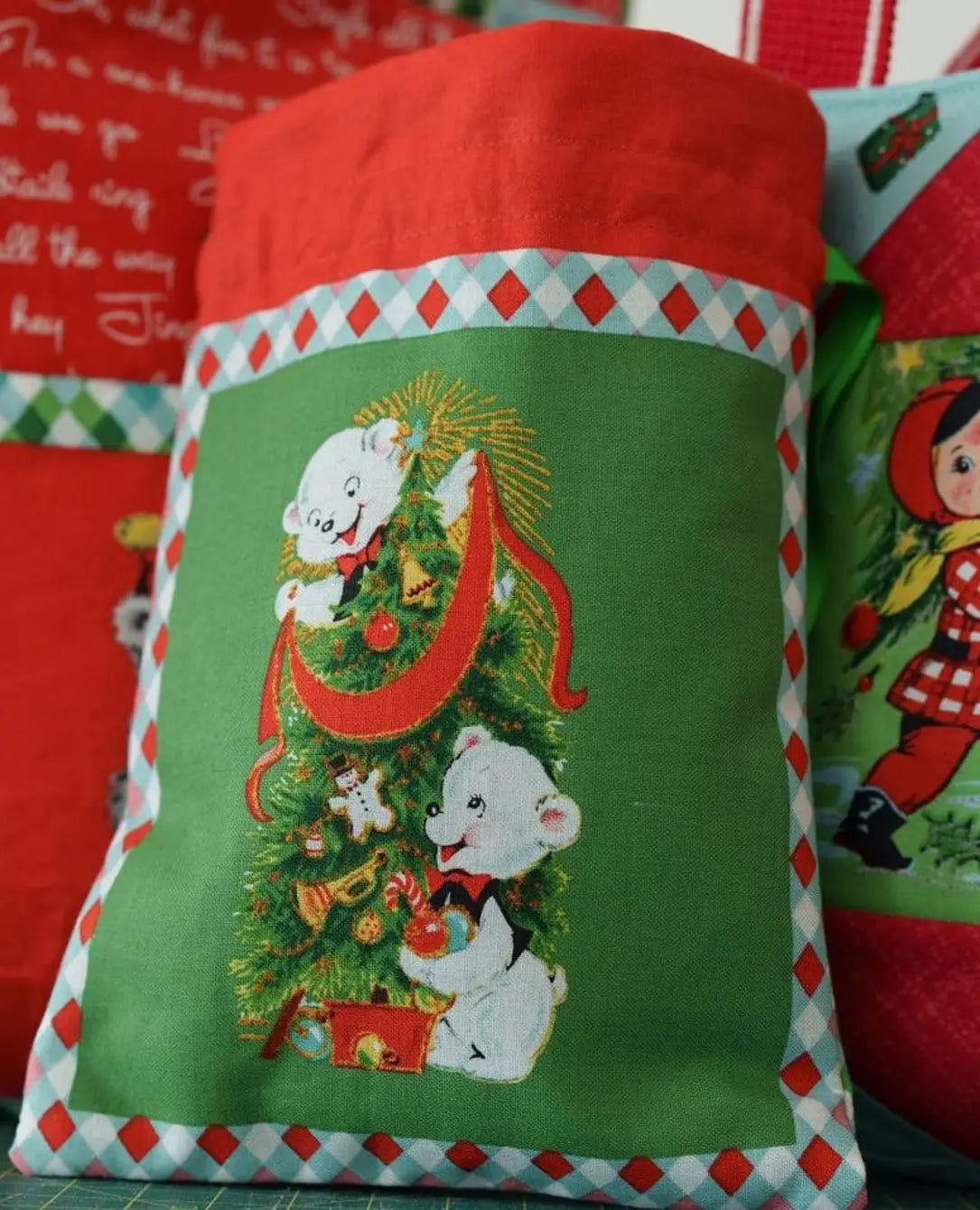 Lindsay Wilkes Jingle Bells Fabric Panel - Christmas Quilting & Crafting Material for Holiday Decorations, DIY Projects, and Seasonal Sewing